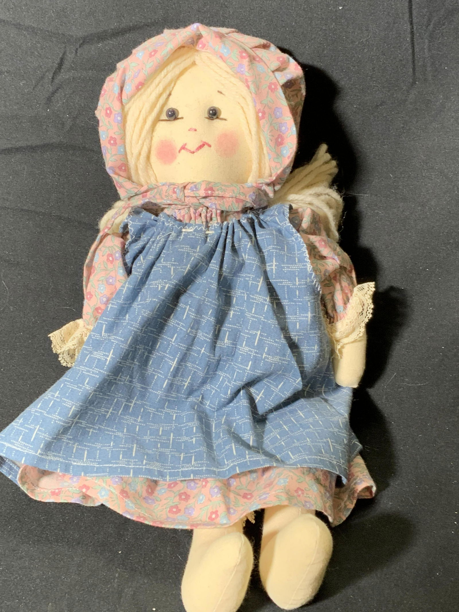 Handmade Artist Fabric Doll of Child (1 of 4)