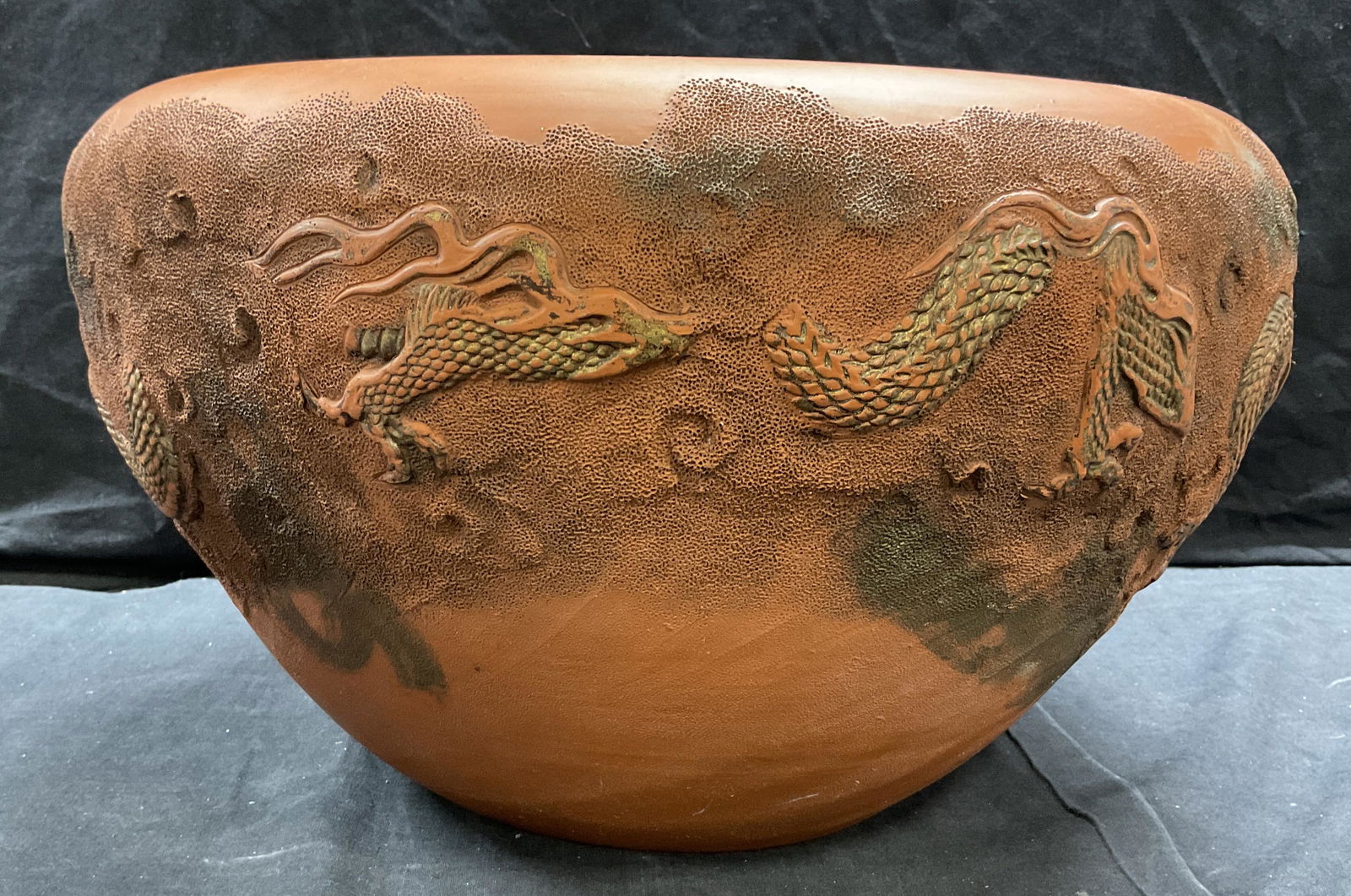 Asian Ceramic Dragon Planter (1 of 6)