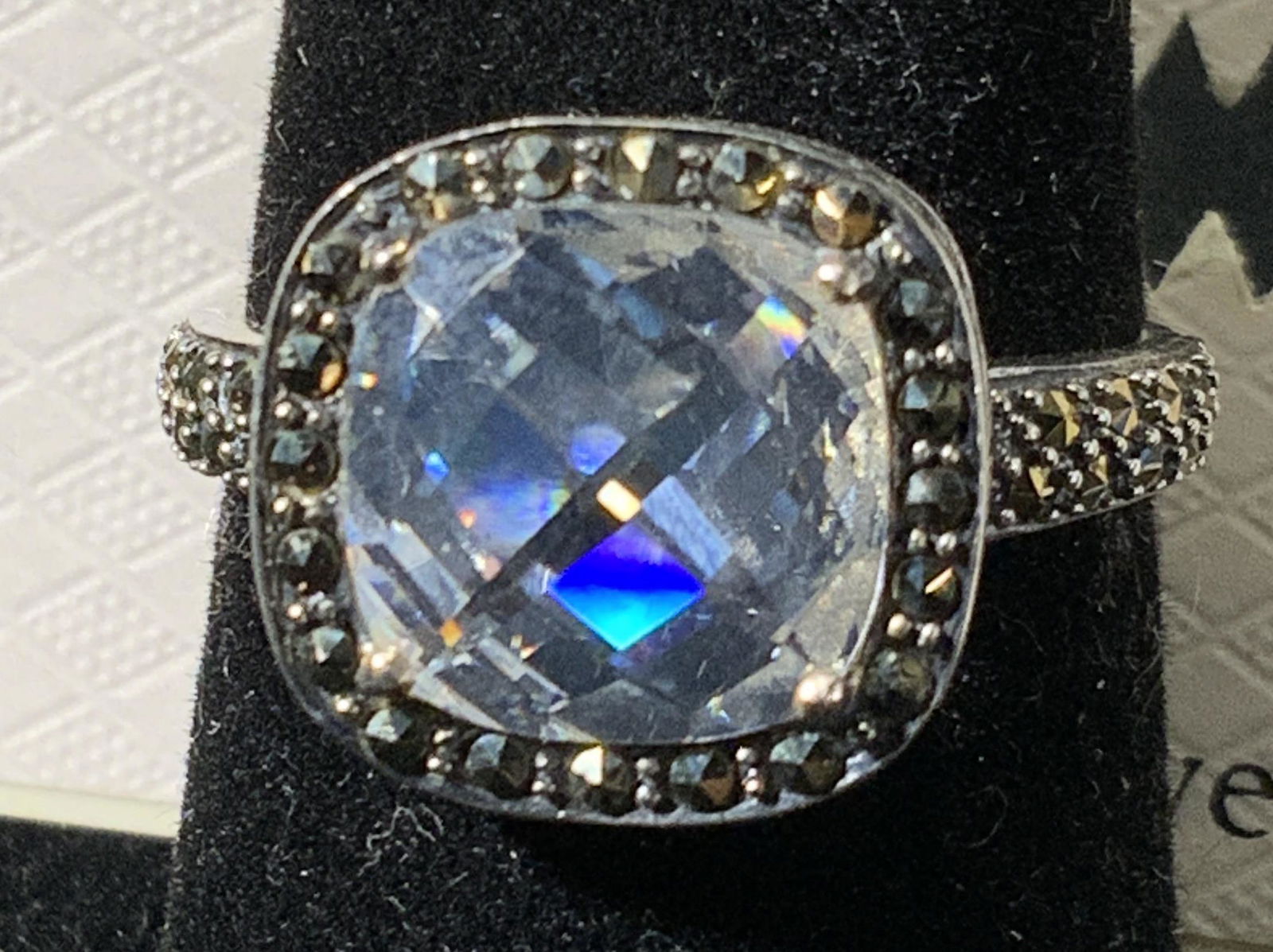 JUDITH JACK Sterling Silver Crystal Ring NWT (1 of 5)