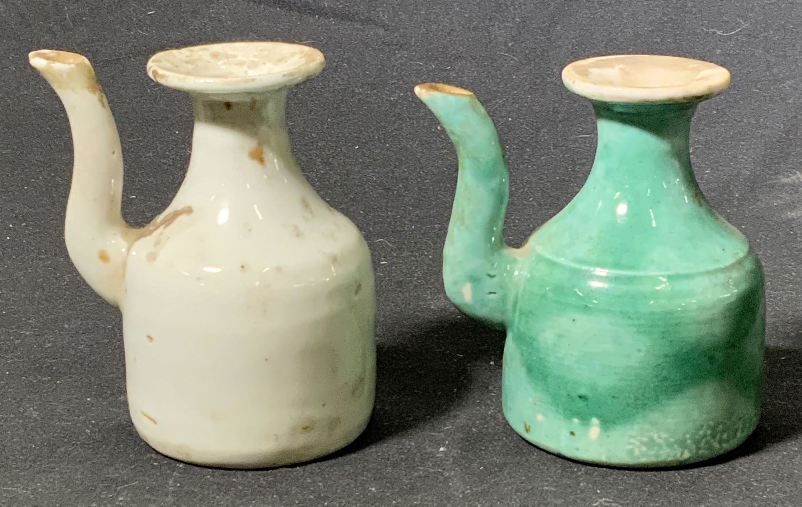 Lot 2 Vintage Ceramic Vessels w Spouts (1 of 6)