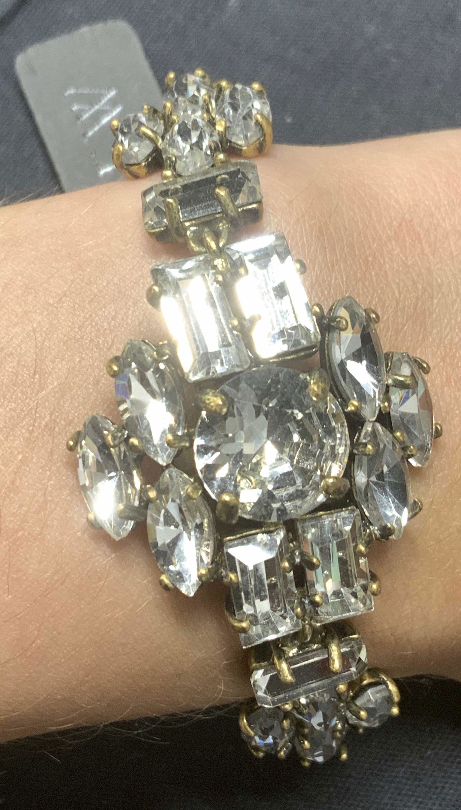 J. CREW Crystal Prong Set Bracelet NWT (1 of 4)