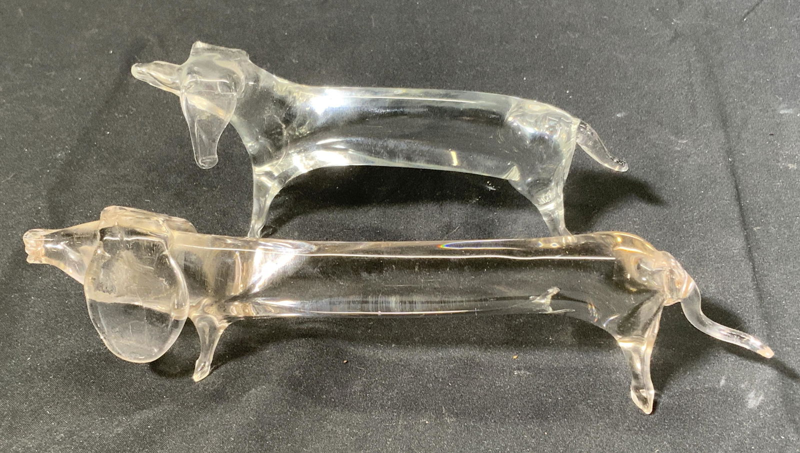 Lot 2 Art Glass Dachshund Figurines (1 of 7)