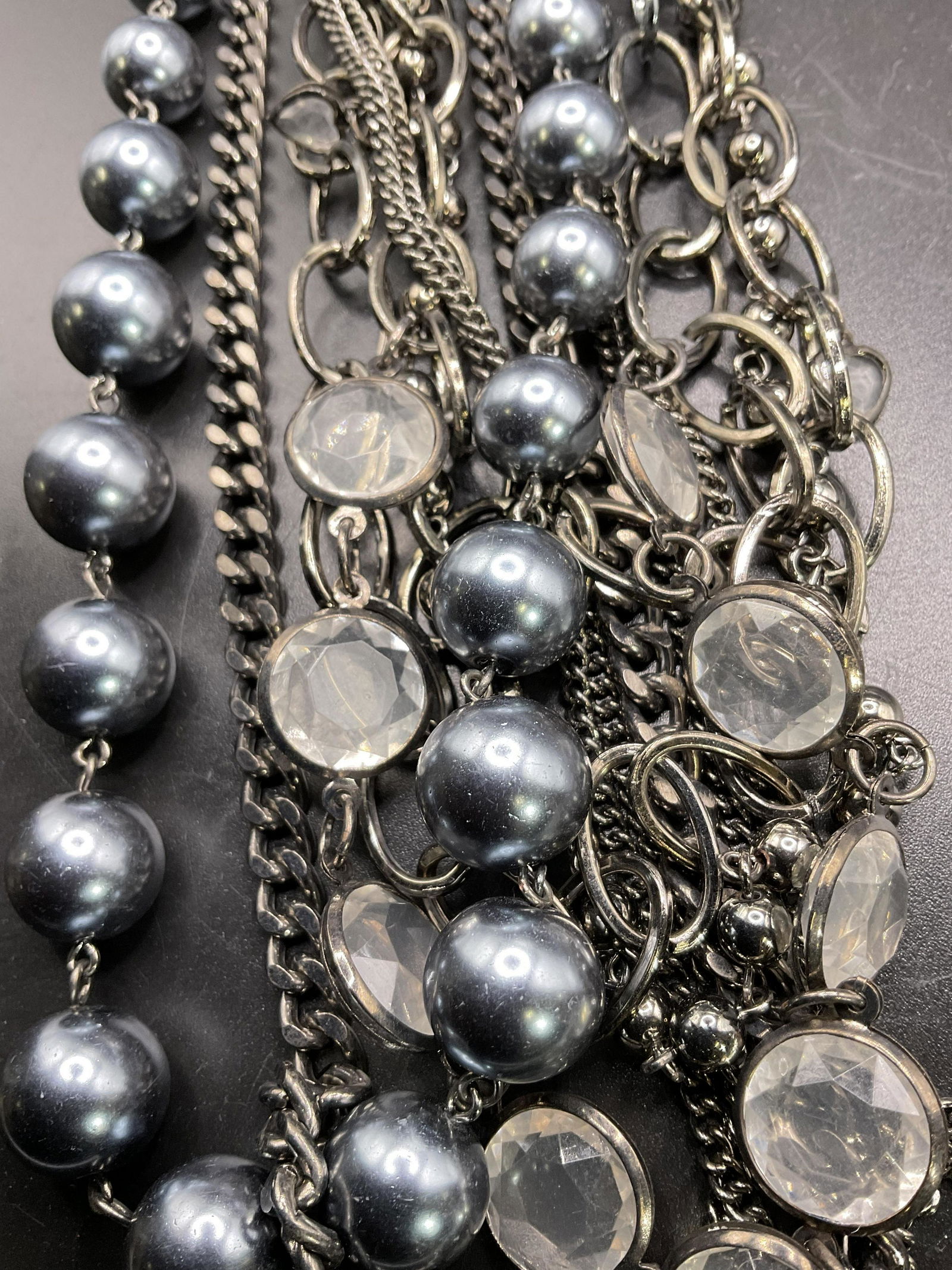 Long Layered Statement Necklace, Vera Wang (1 of 5)