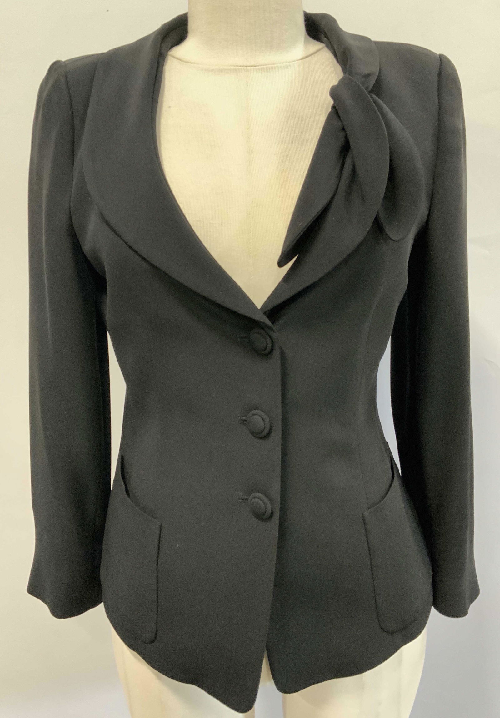 ARMANI COLLEZIONI Black 3 Button Blazer (1 of 5)