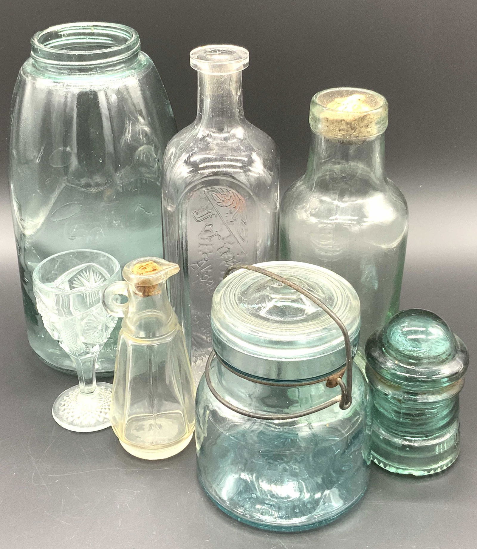 Vintage Signed Lot of 7 Art Glass Vessels & Wares (1 of 4)