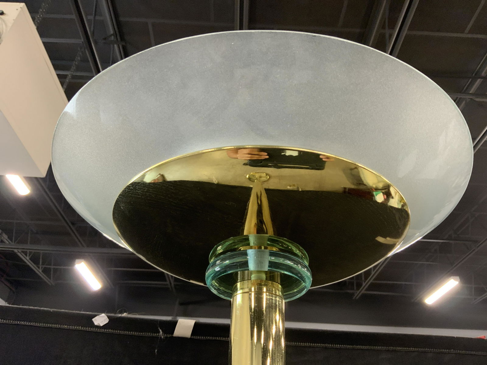 Metal Floor Lamp W Circular Base (1 of 7)