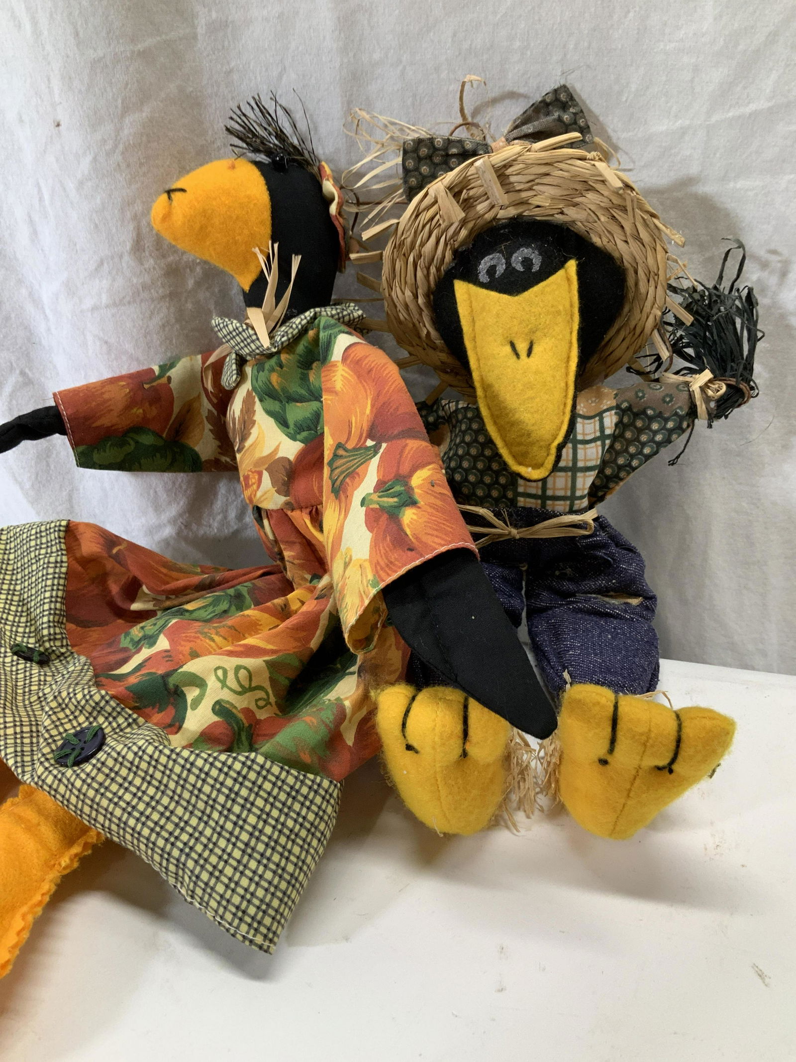 2 Handmade Duck & Crow Folk Art Figurals (1 of 5)