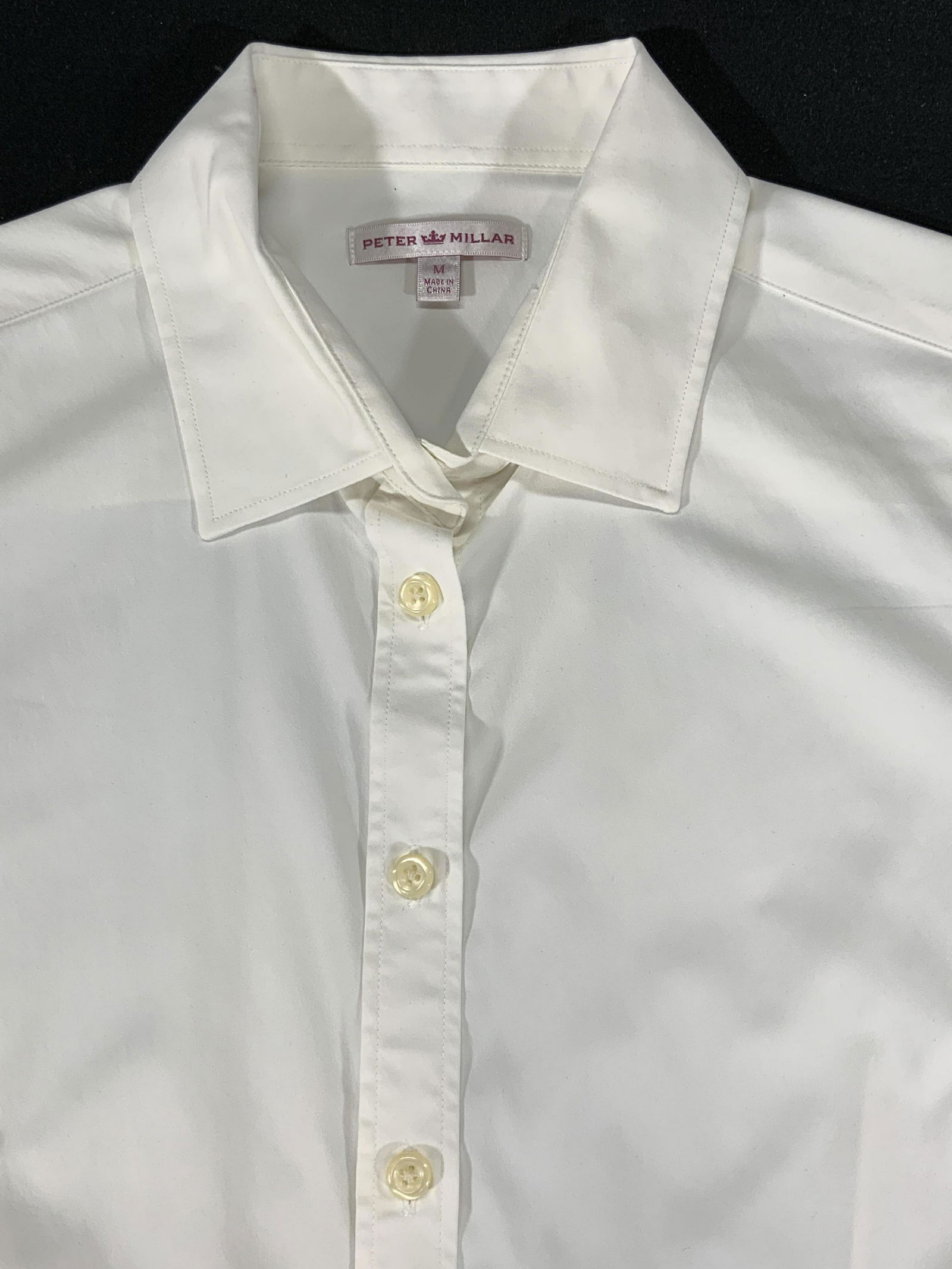 PETER MILLAR Ladies White Button Up Shirt (1 of 5)