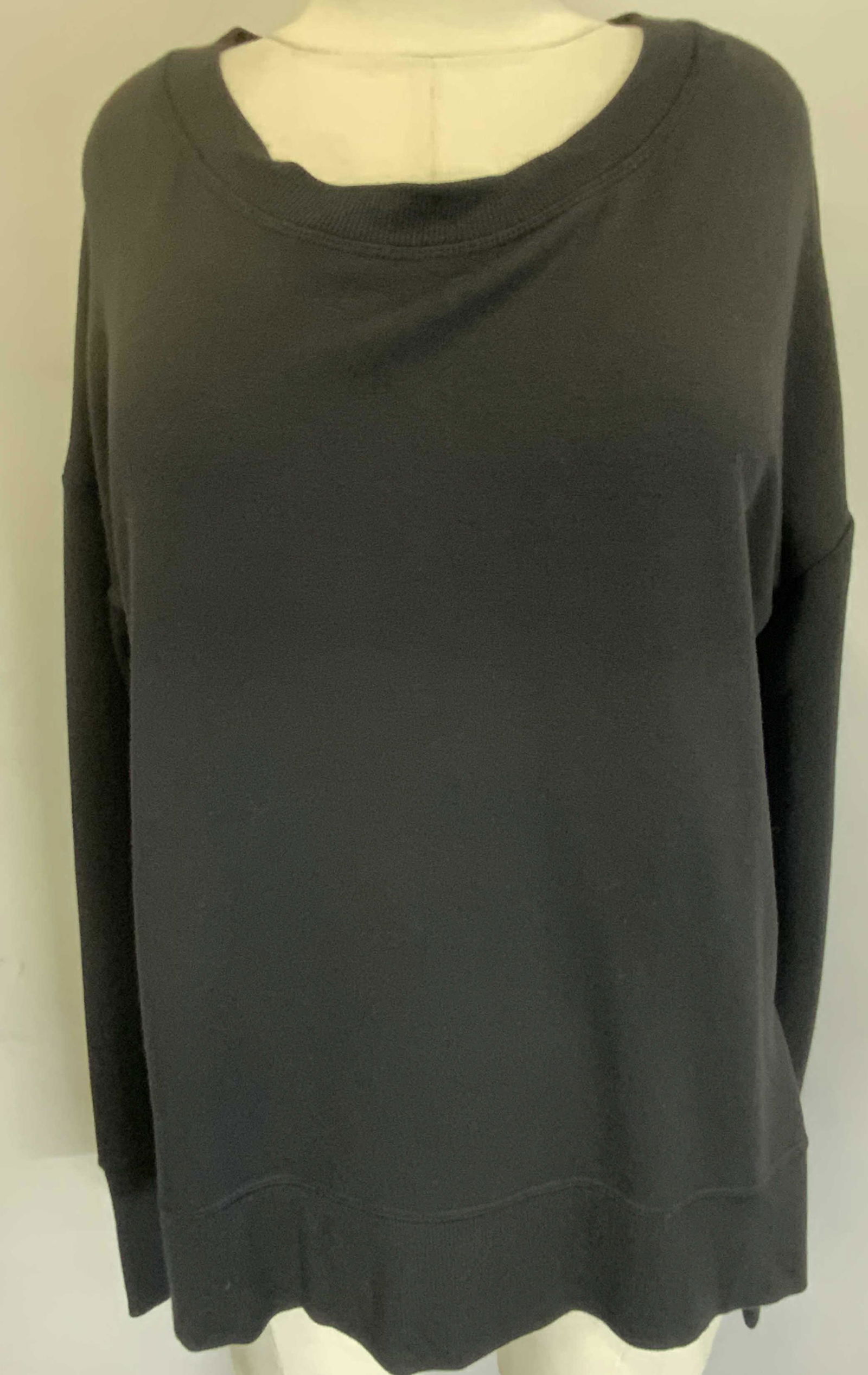 ATHLETA Black Modal Blend Crewneck Sweatshirt (1 of 4)