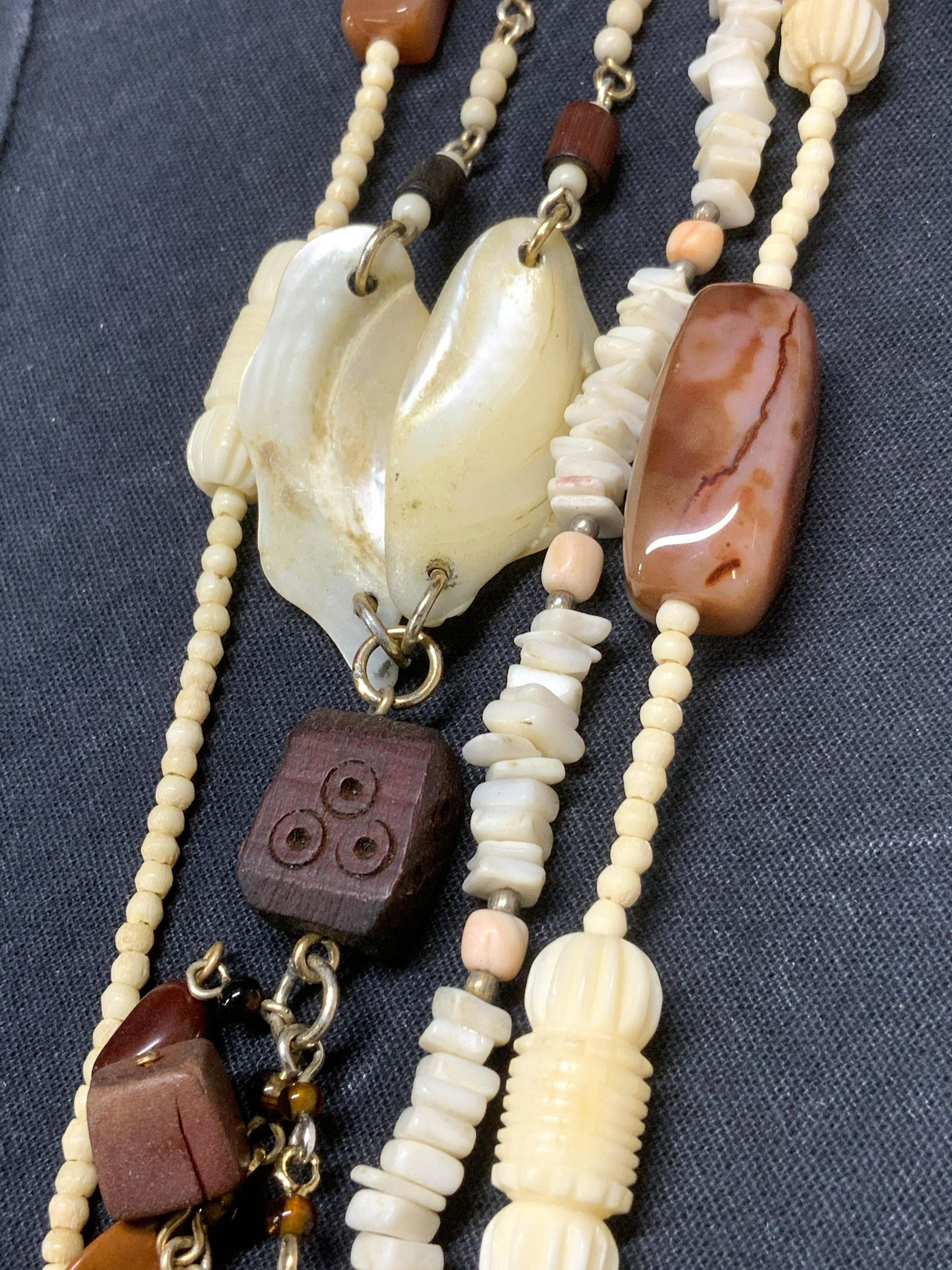 Lot of 3 Natural Bohemian Style Necklaces (1 of 5)