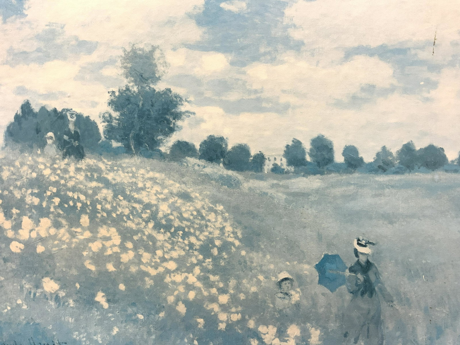 MONET Field Of Poppies Monochrome Litho. FR (1 of 7)