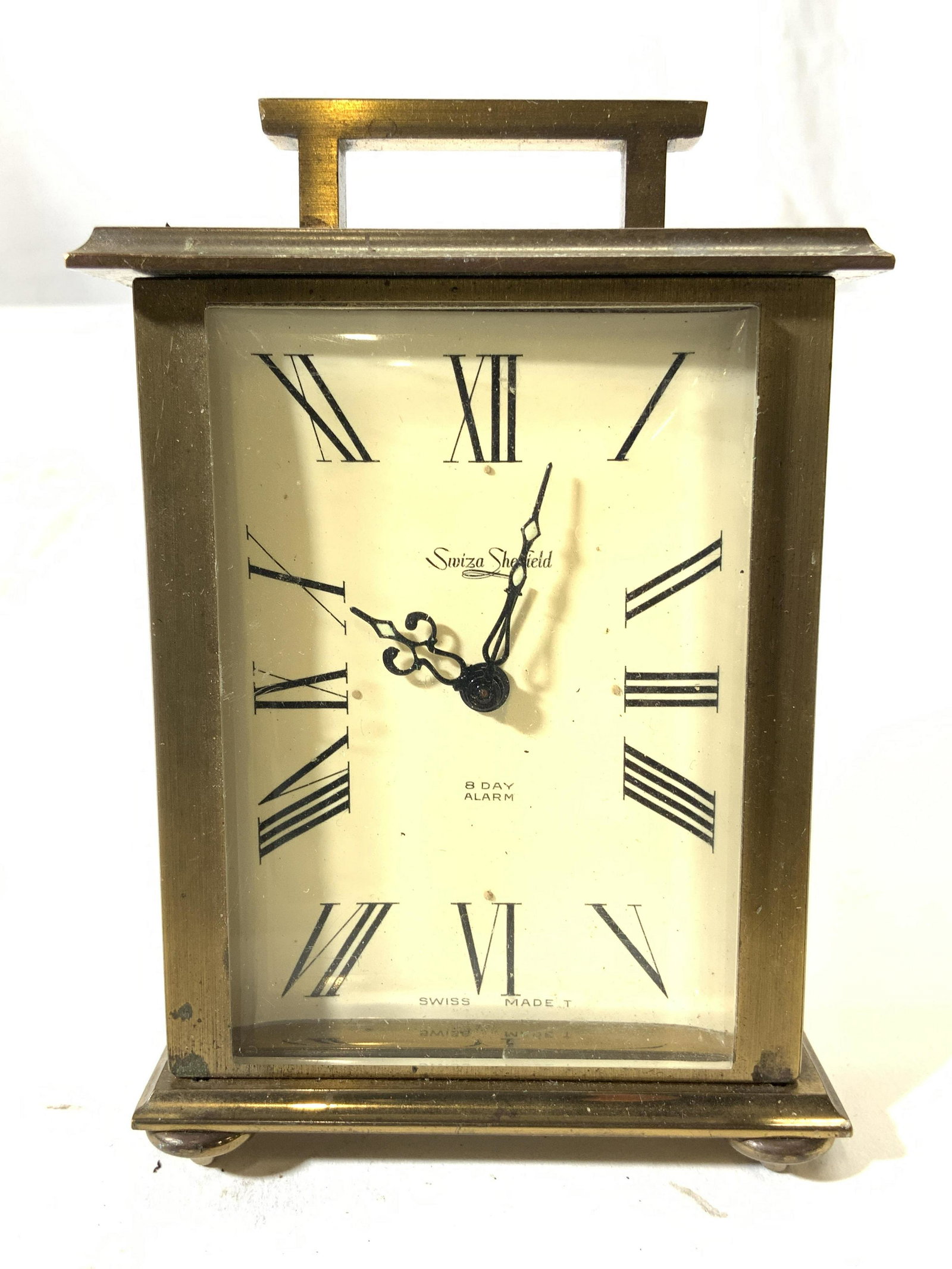 SWIZA SHEFFIELD Vintage Desk / Carriage Clock (1 of 8)