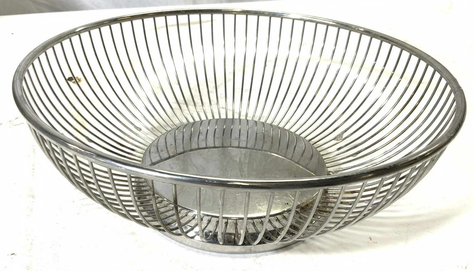 Effepi Trademarked Metal Basket Bowl Italy (1 of 7)