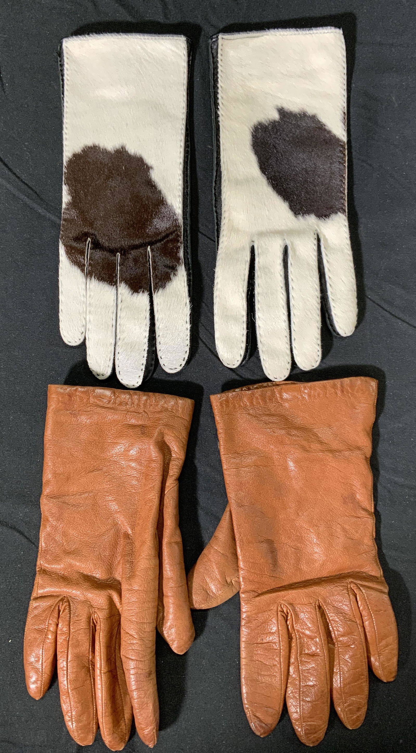 Lot 2 BERGDORF GOODMAN Leather Gloves, More (1 of 7)