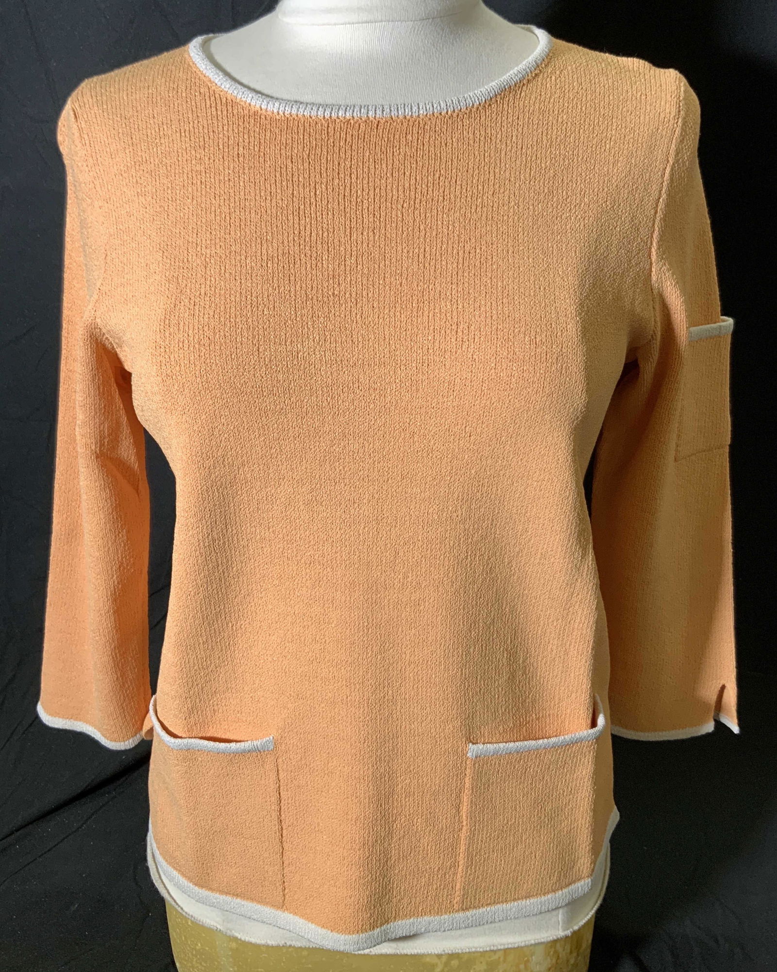 SPORTSWORKS STUDIO Orange Long Sleeve Knit Top (1 of 6)