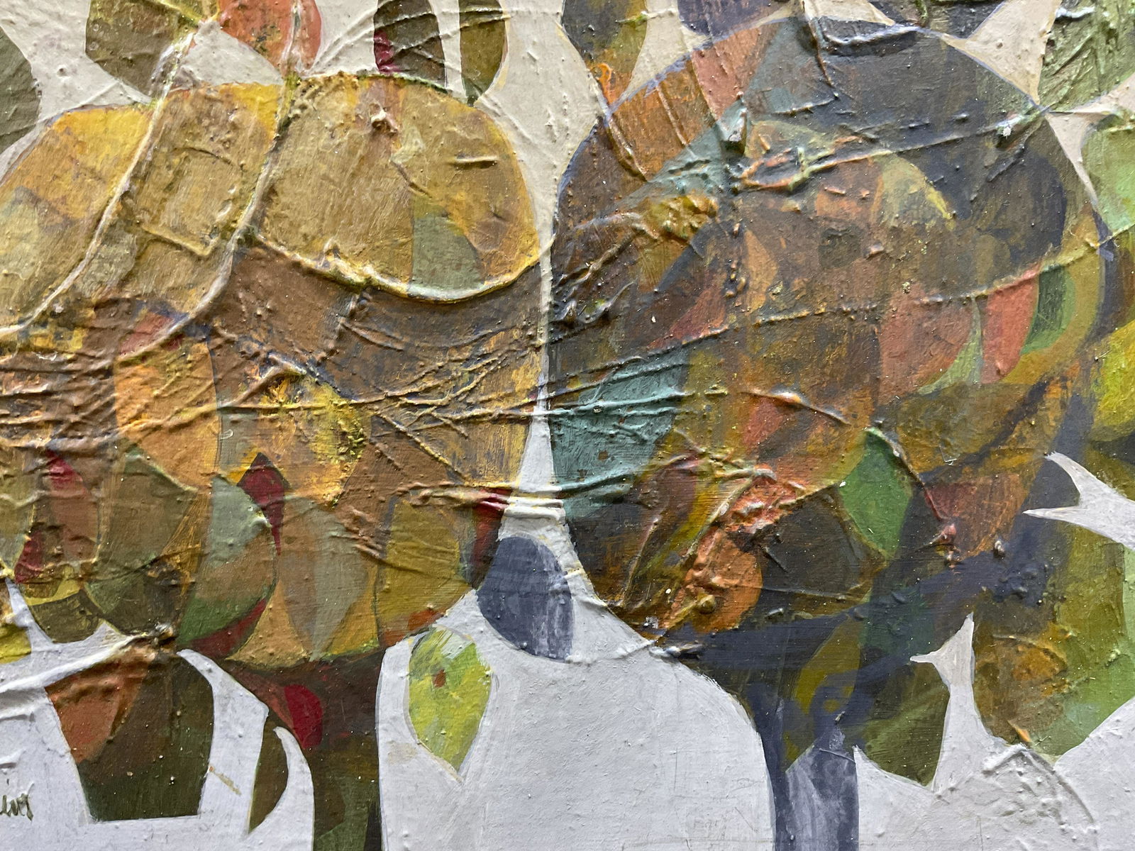 KING CALKINS Signed Mixed Media Painting (1 of 6)