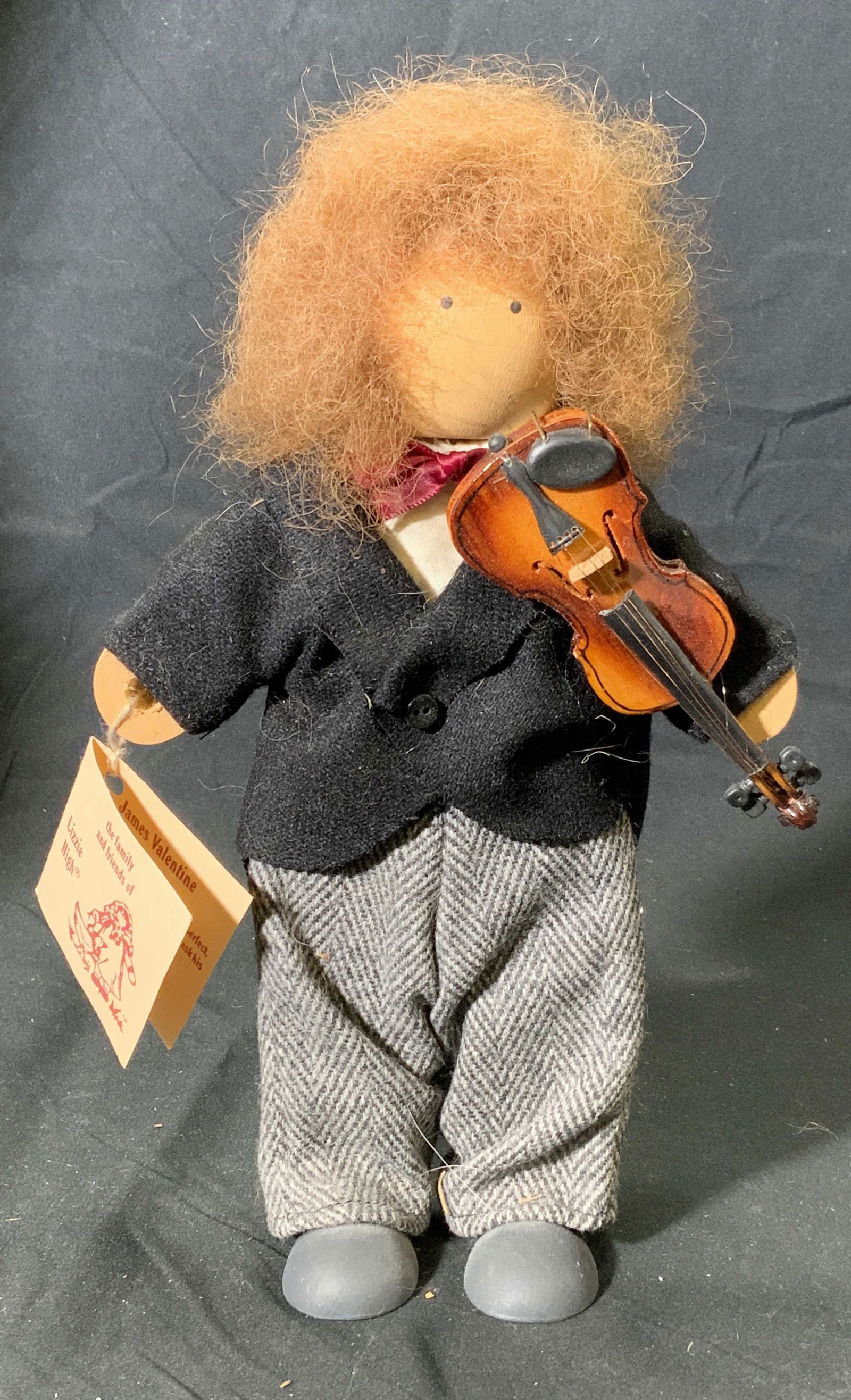 LIZZIE HIGH Handcrafted Folk Art Musician Doll (1 of 5)