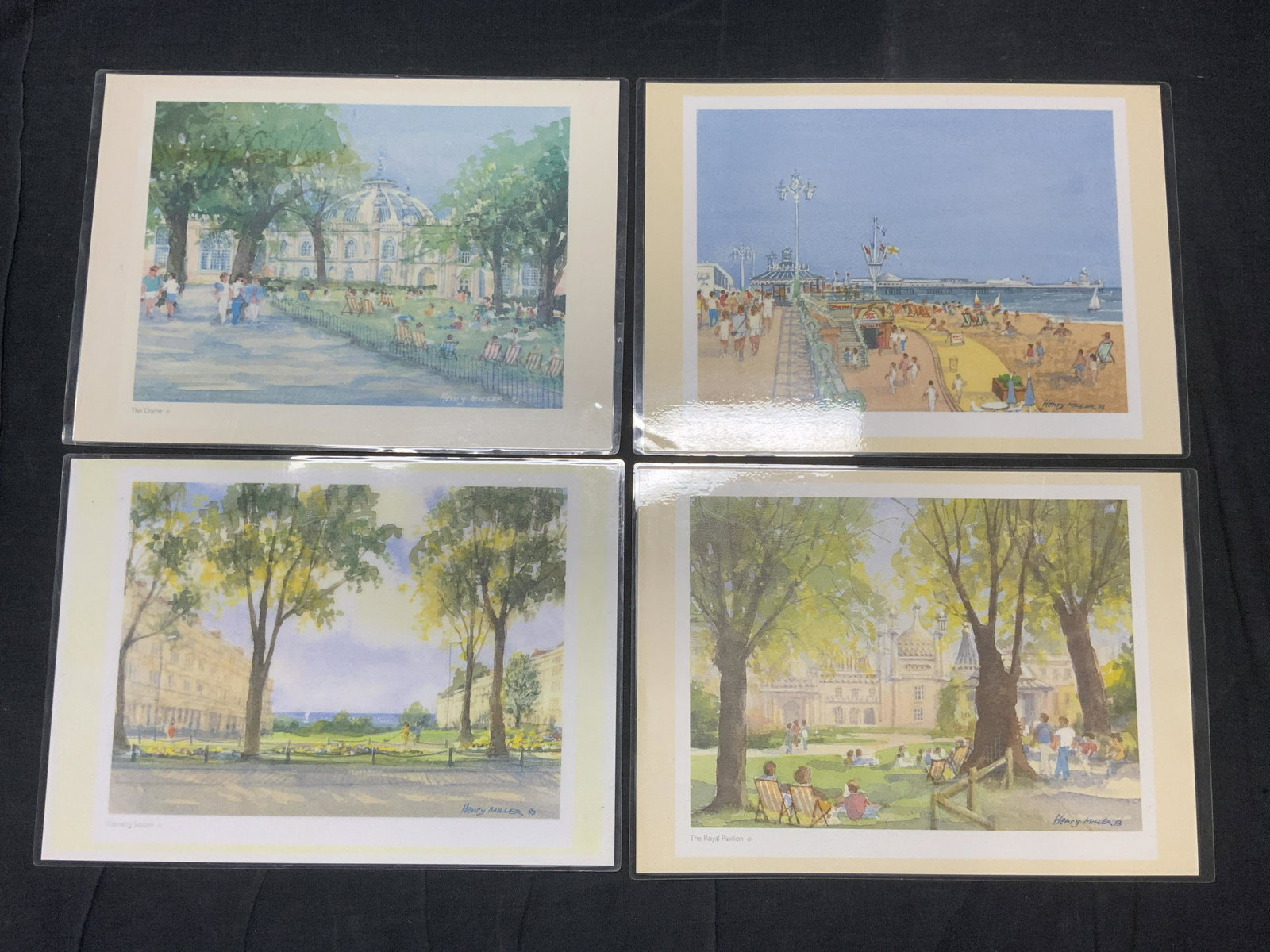 HENRY MILLER Lot of 4 Laminated Lithographs (1 of 4)