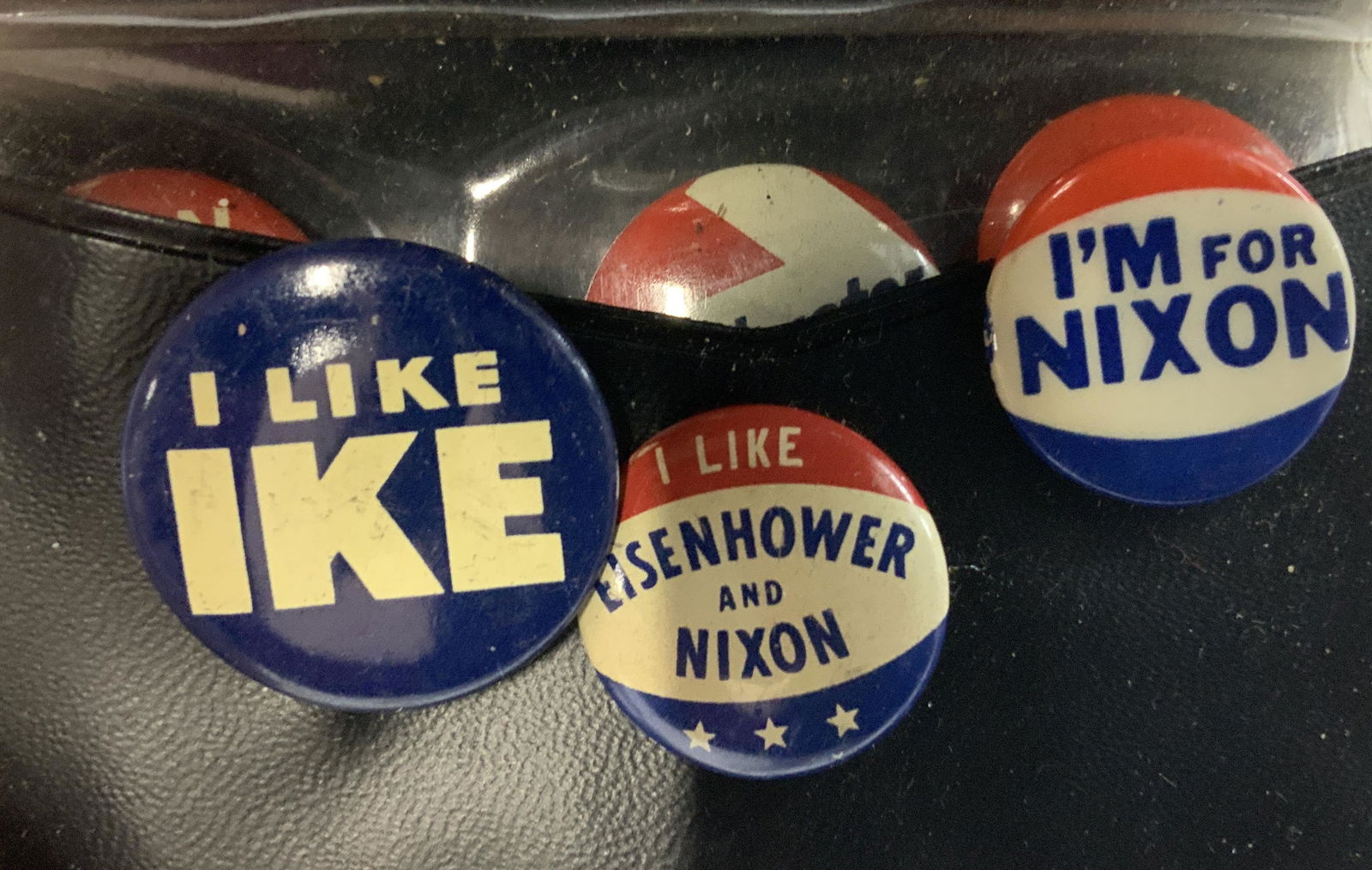 Collectible Vintage Political Pins, Ike, Nixon, (1 of 8)