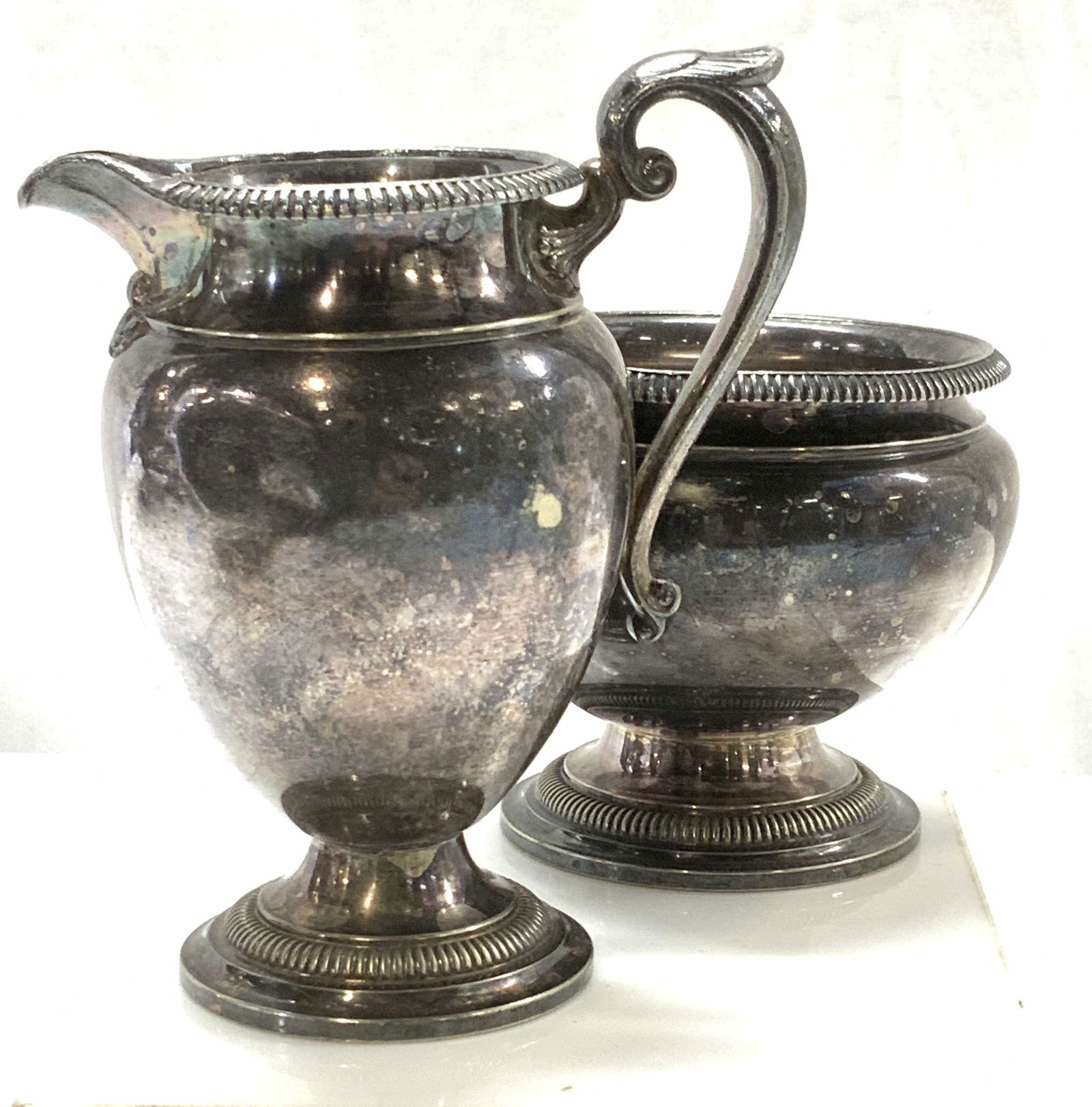 2 GORHAM S. PLATED Footed Creamer and Bowl (1 of 6)