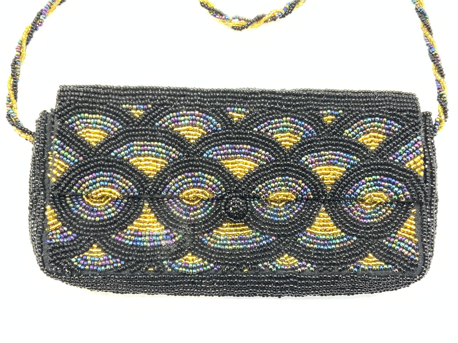Vintage Hand Beaded Mini Shoulder Bag (1 of 5)