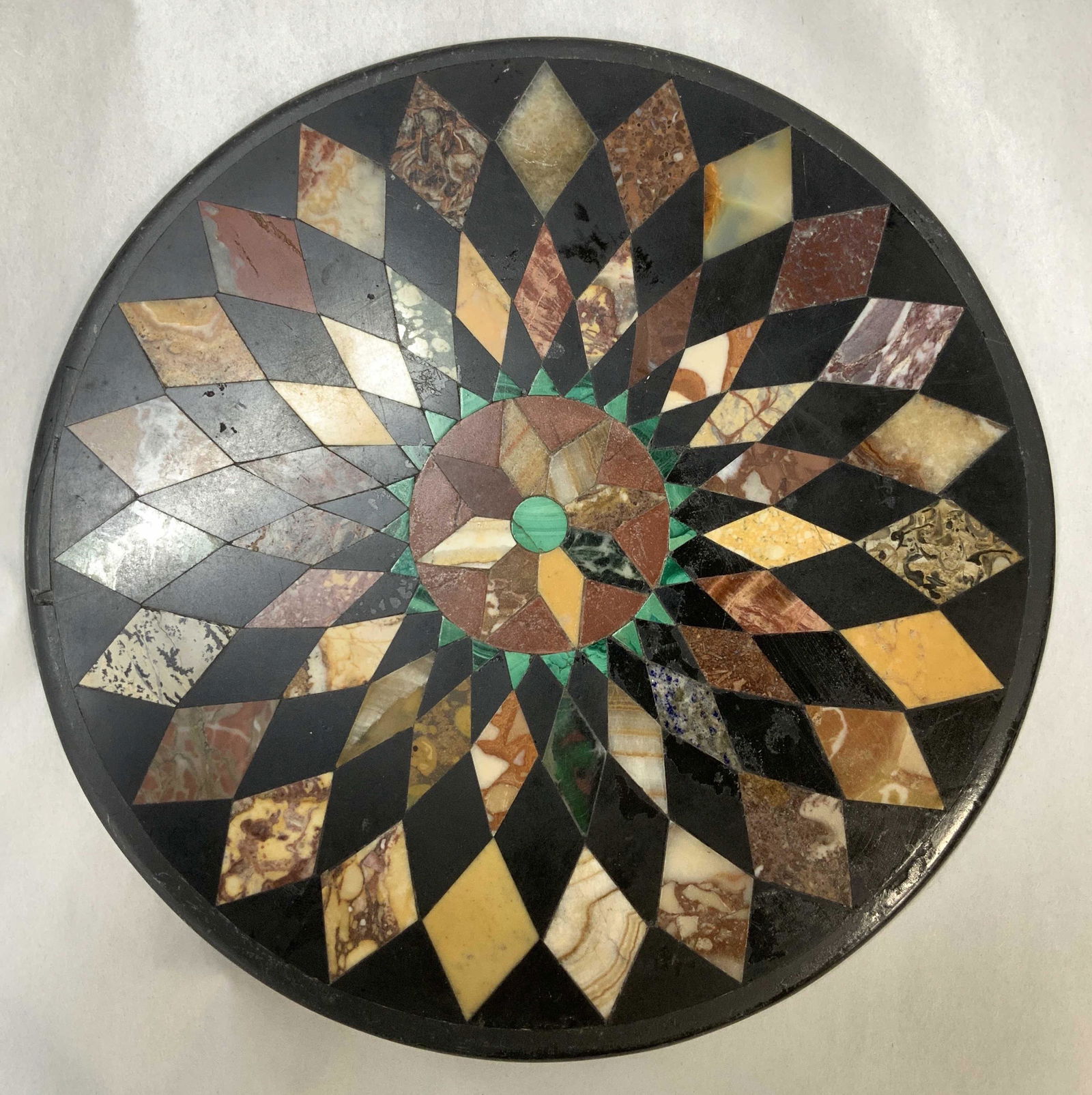 Natural Stone Pietra Dura Plate/ Trivet (1 of 6)