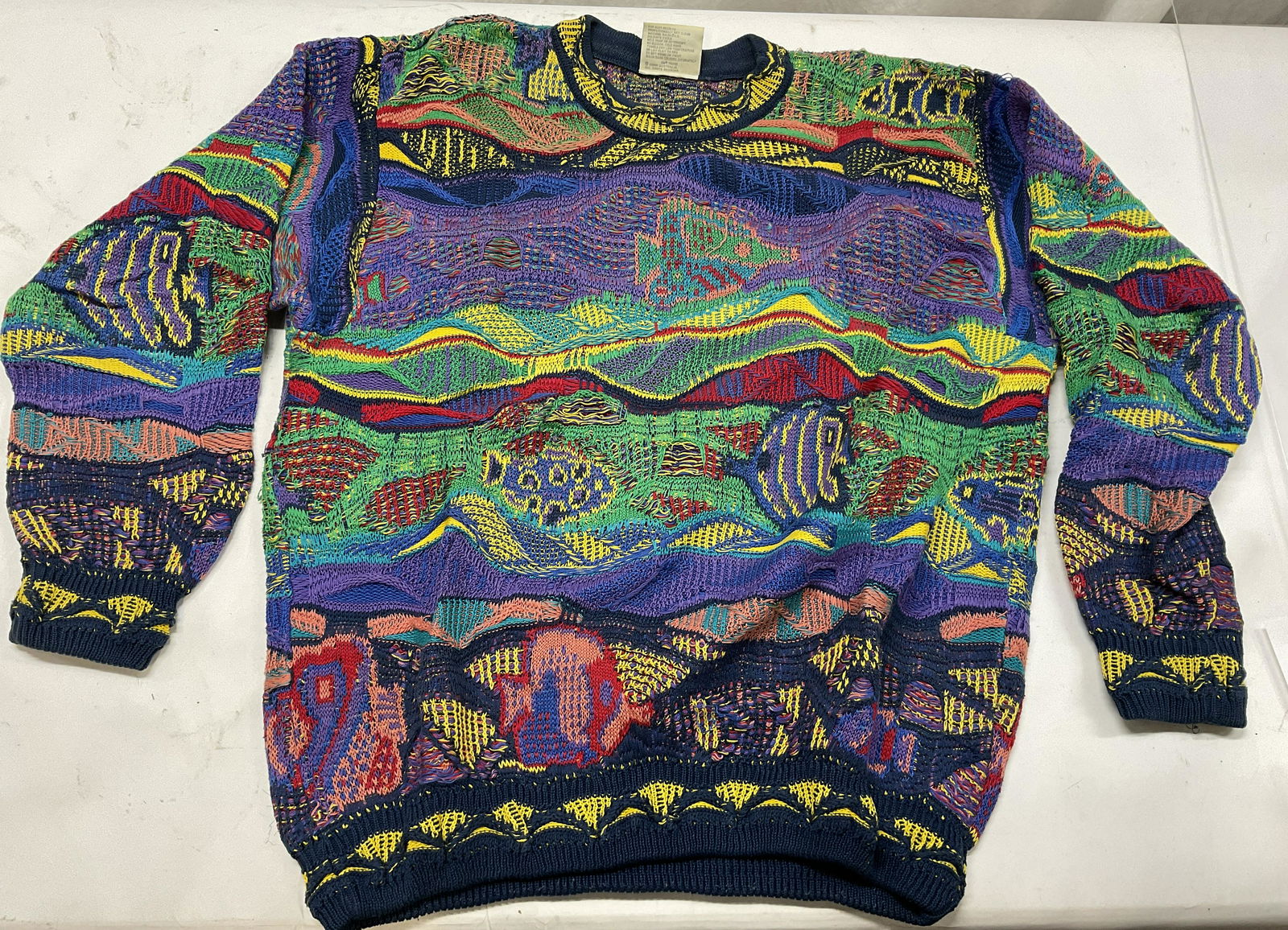 Vintage COOGI Knit Sweater, Mercerised Cotton, (1 of 5)