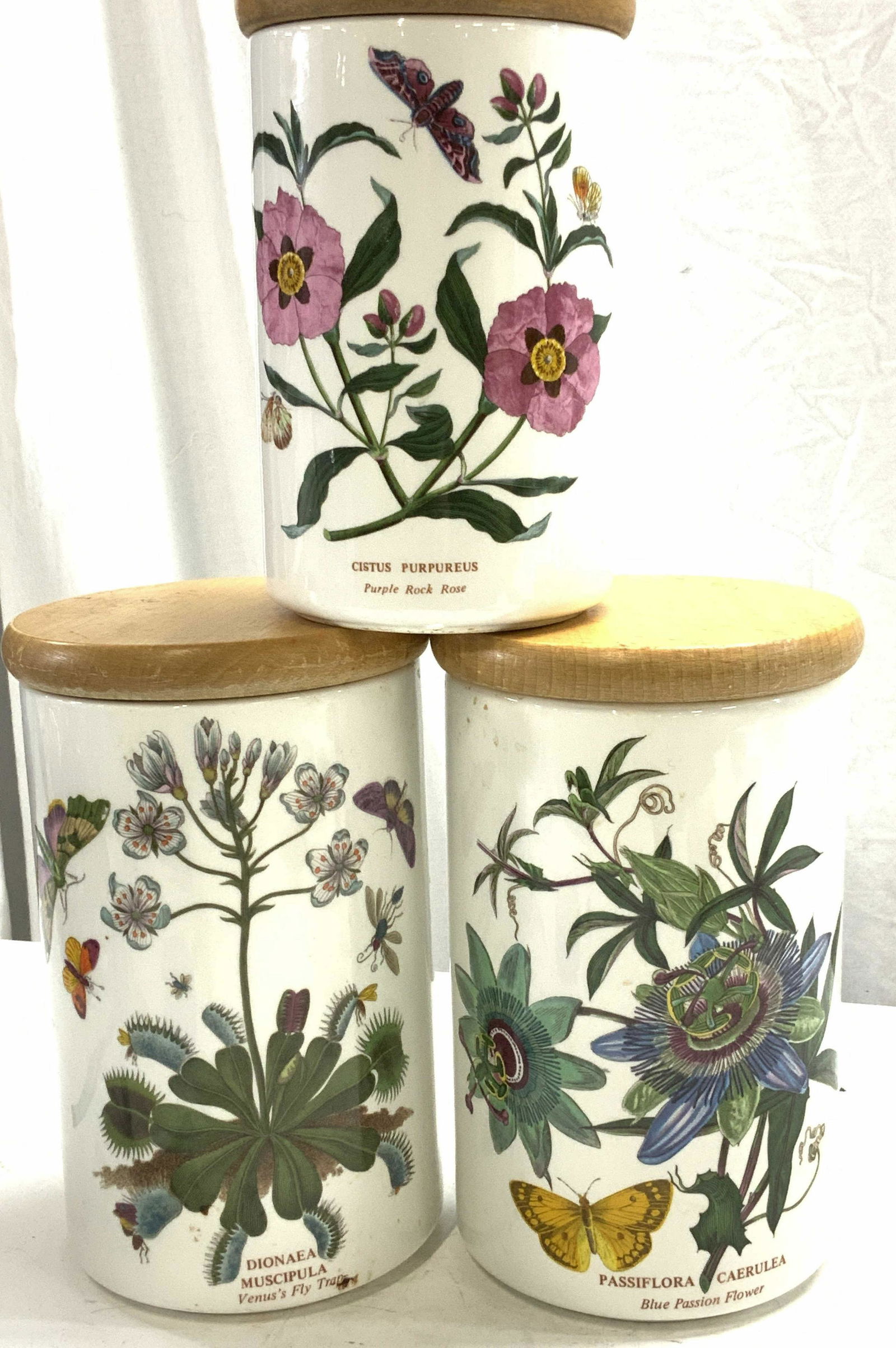 Set3 Portmeirion BotanicGarden Porcelain Canisters (1 of 6)