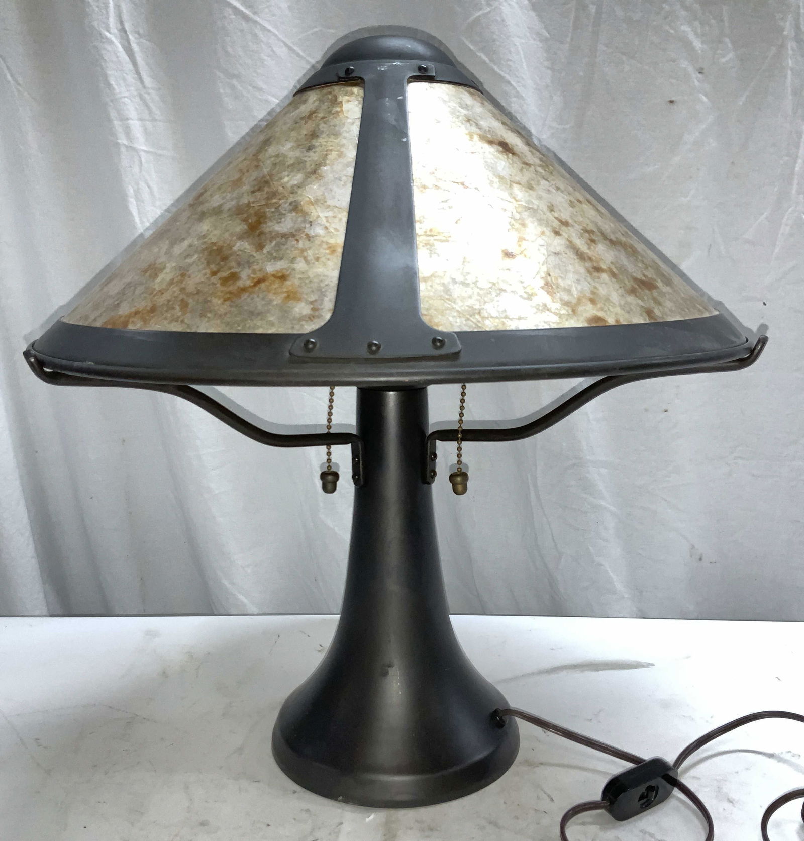 Mica Lamp Co Shaker Style Mica and Metal Lamp (1 of 7)