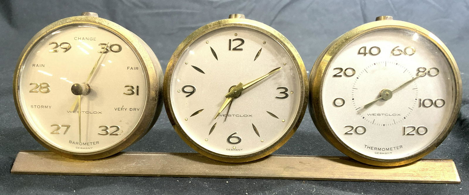WESTCLOX Vintage Clock, Barometer, Thermometer (1 of 7)