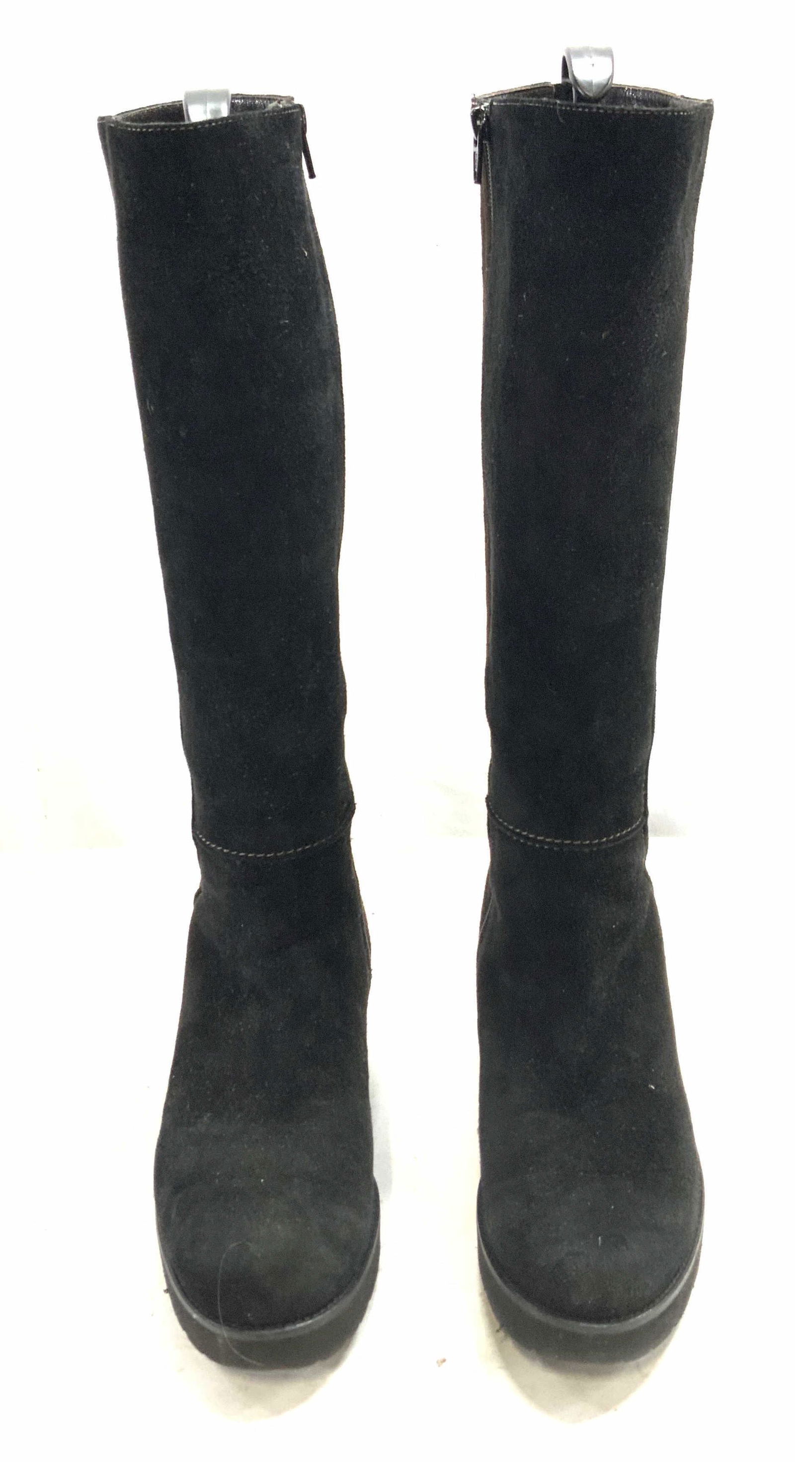 RUNATE Knee High Black/Brown Suede Boots (1 of 6)