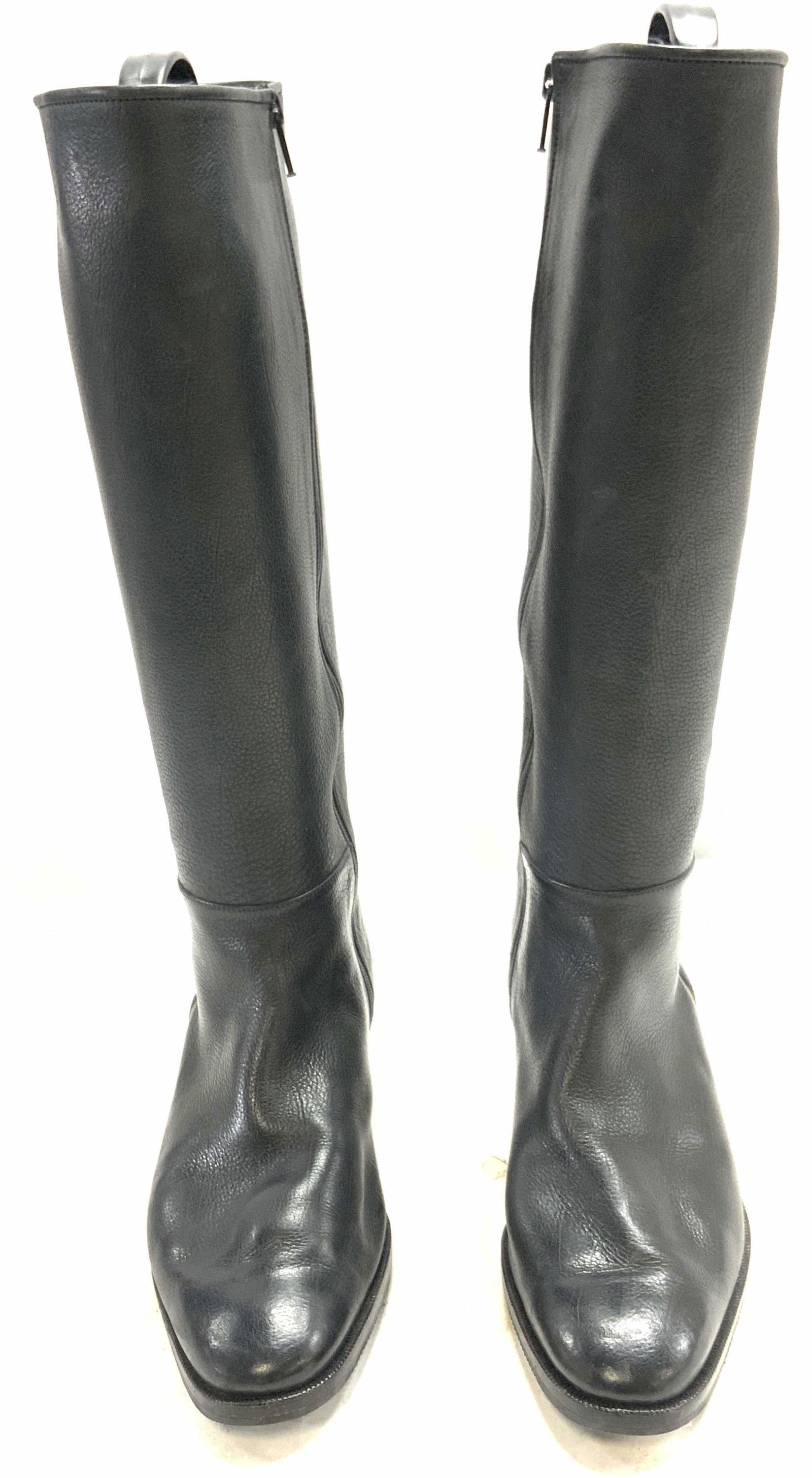 GRAVATI Black Knee High Leather Boots (1 of 6)
