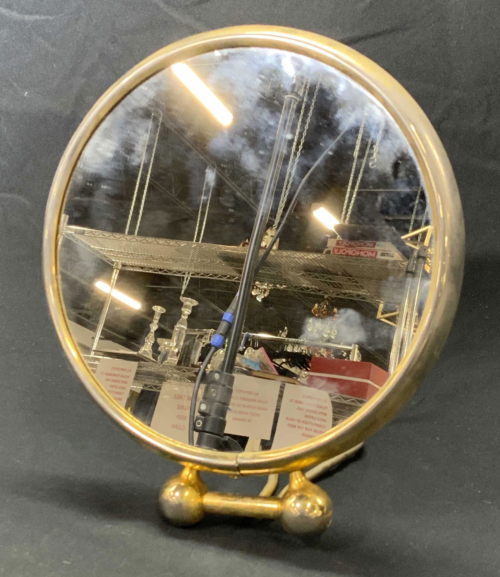 ARPIN Vintage Round Vanity Mirror & Cover (1 of 4)