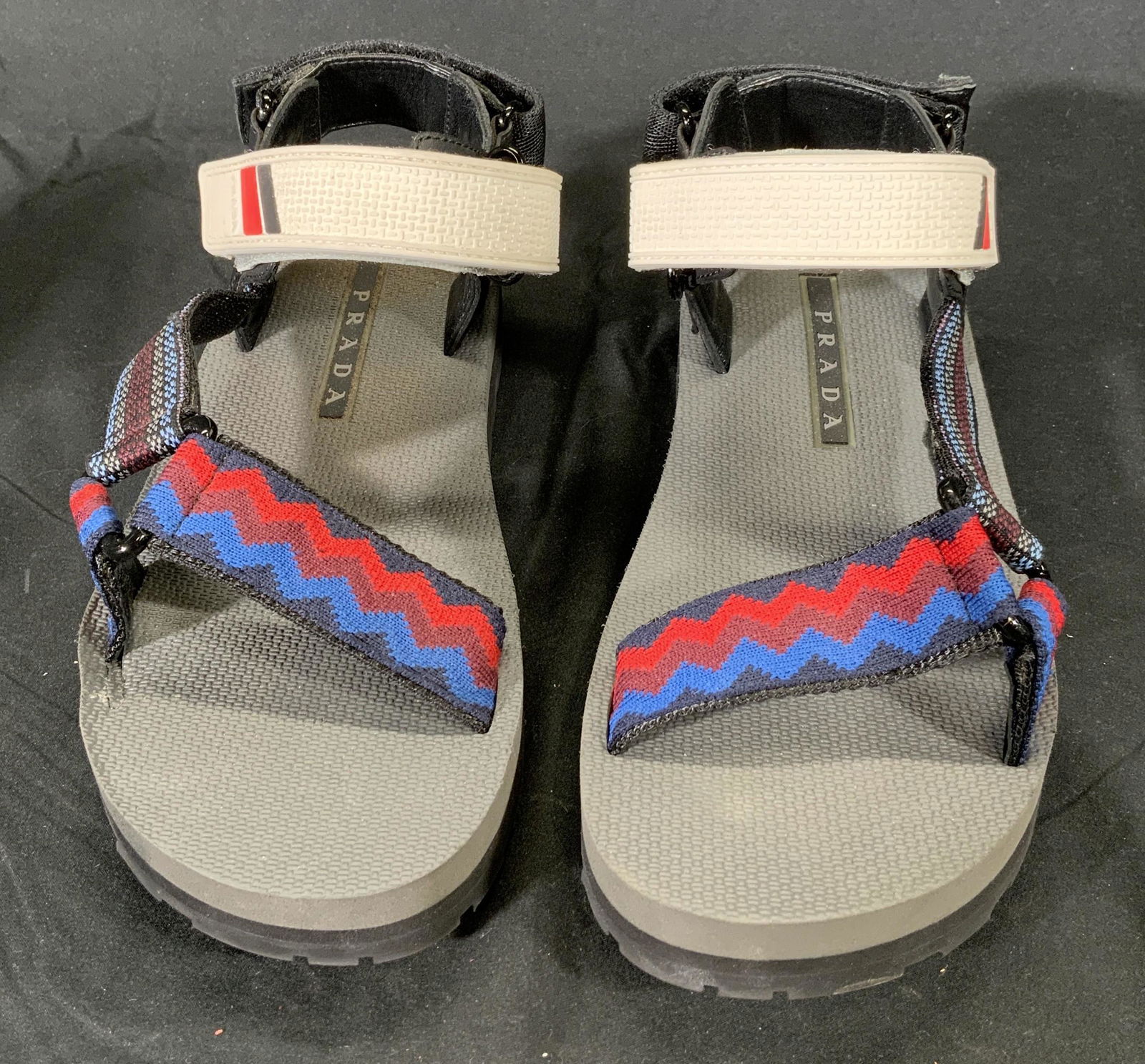 PRADA Ankle Strap Multi Tone Sandals (1 of 7)