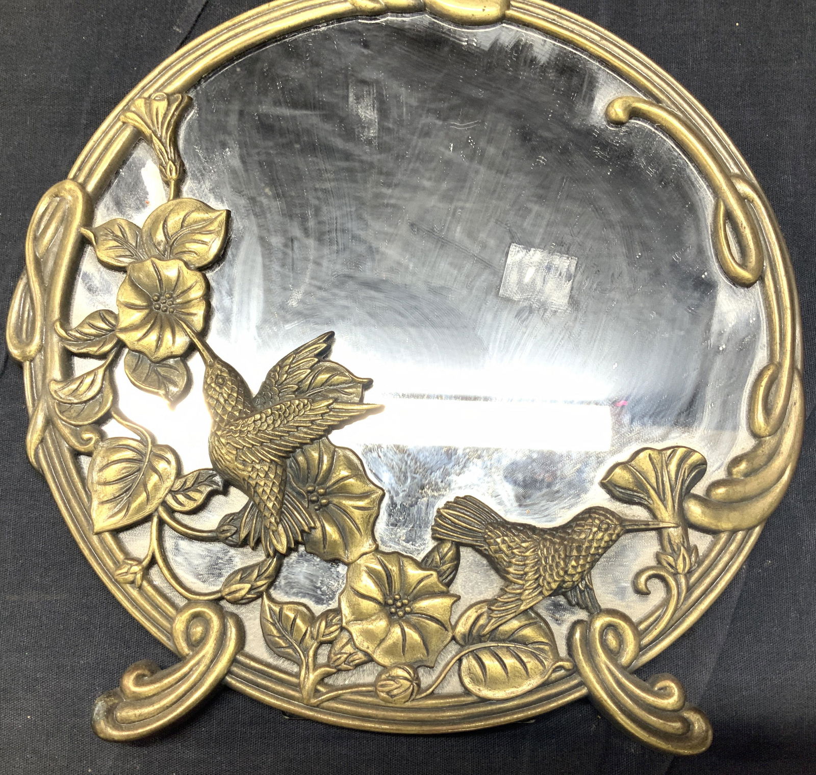 Art Nouveau ANDREA Easel Back Mirror (1 of 7)
