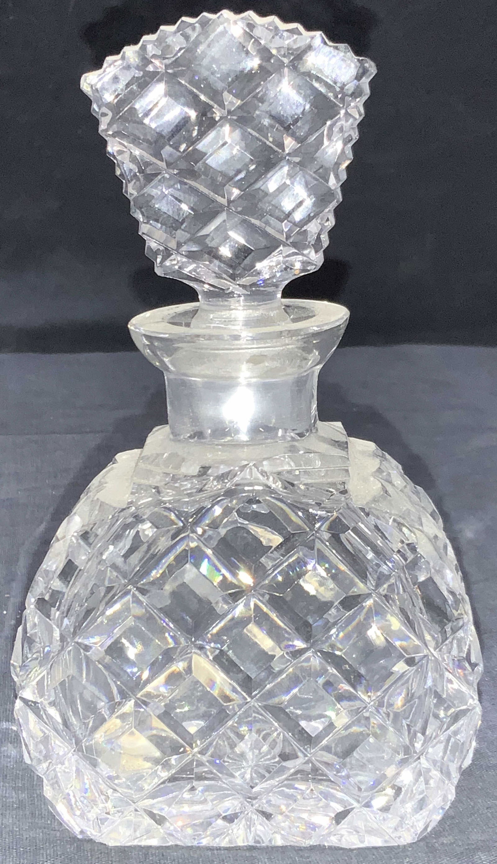Vintage Cut Glass Perfume Bottle (1 of 4)