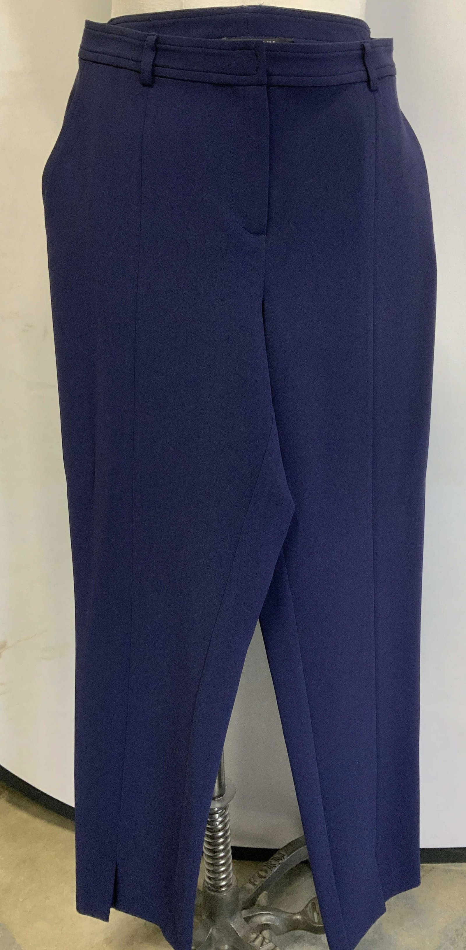 ST JOHN CAVIAR BLUE DRESS PANTS (1 of 6)