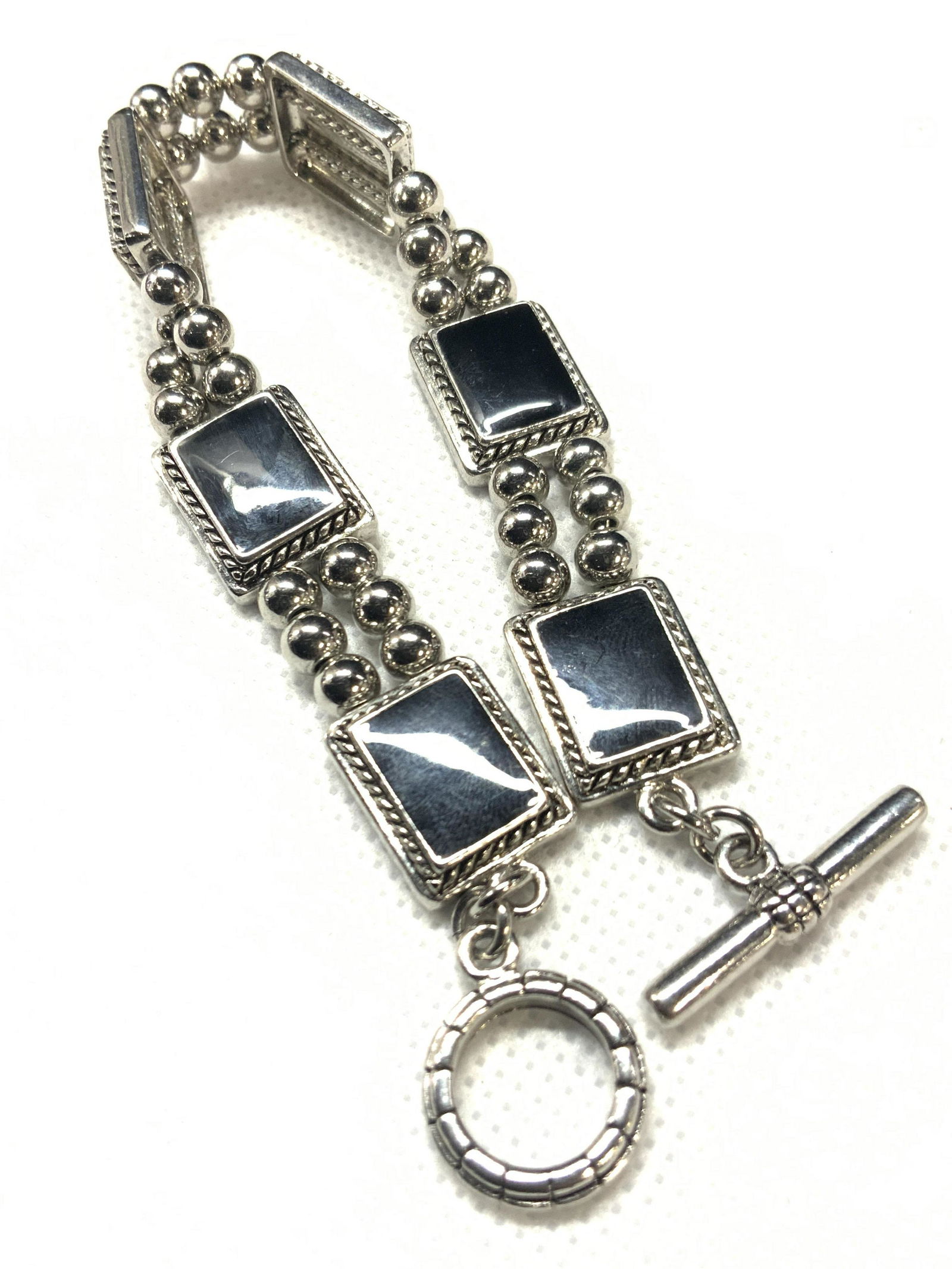 LR Signed Segmented Toggle Bracelet (1 of 4)