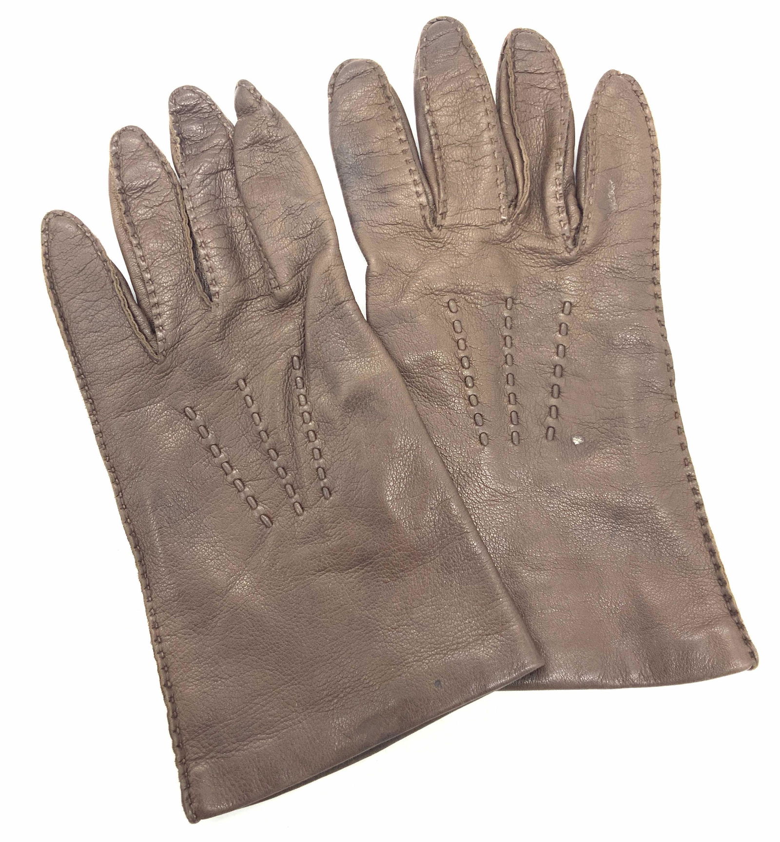 SAKS FIFTH AVE Genuine Leather Gloves, Italy (1 of 9)