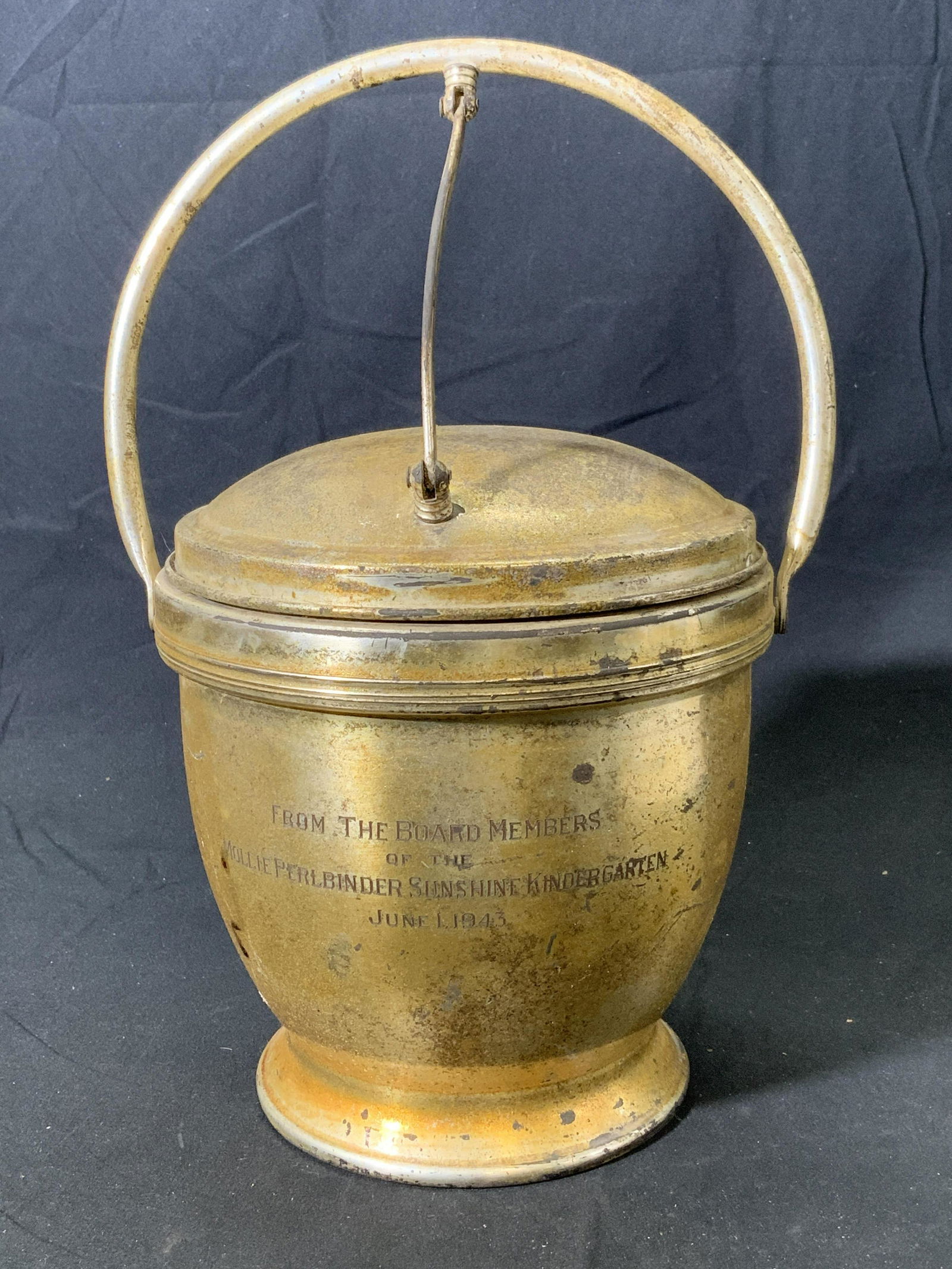 Vintage Silver Plated Copper Ice Bucket (1 of 5)