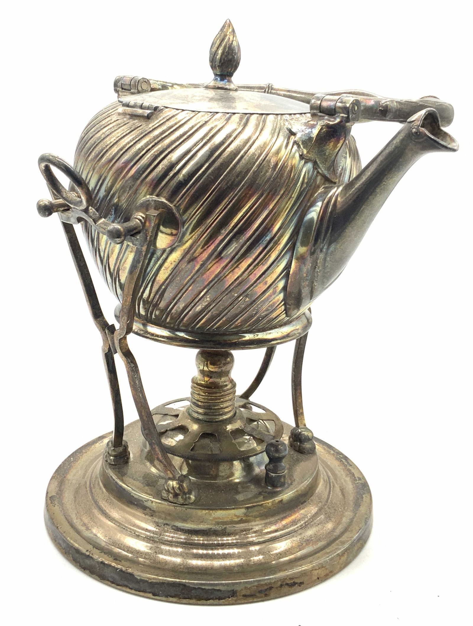 GERHARDI & CO Vintage Silver Plate Kettle & Burner (1 of 11)