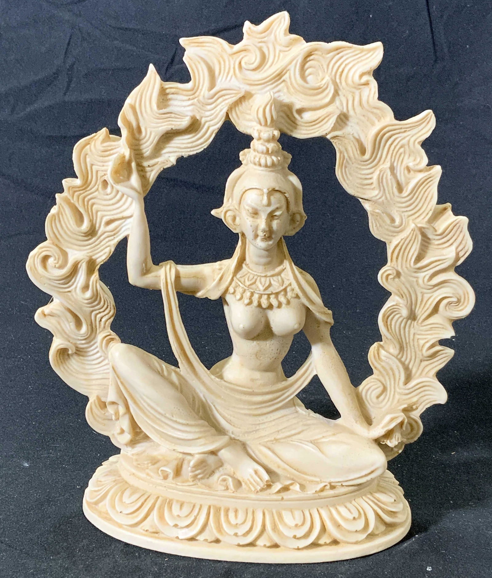 Spiritual Asian Figural Resin Statue (1 of 4)