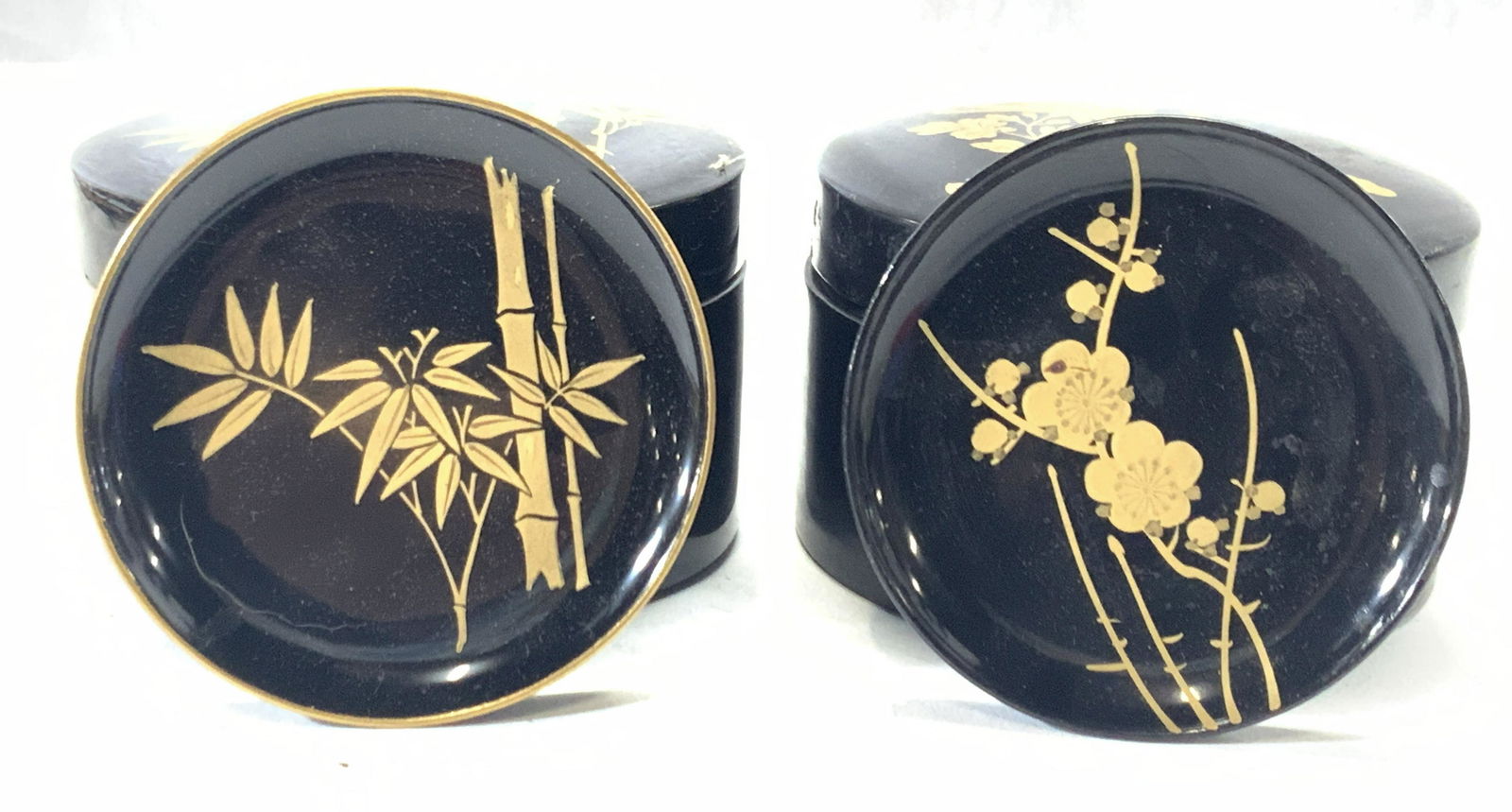 Lot2 Signed Asian Lacquerware Coasters Sets (1 of 8)