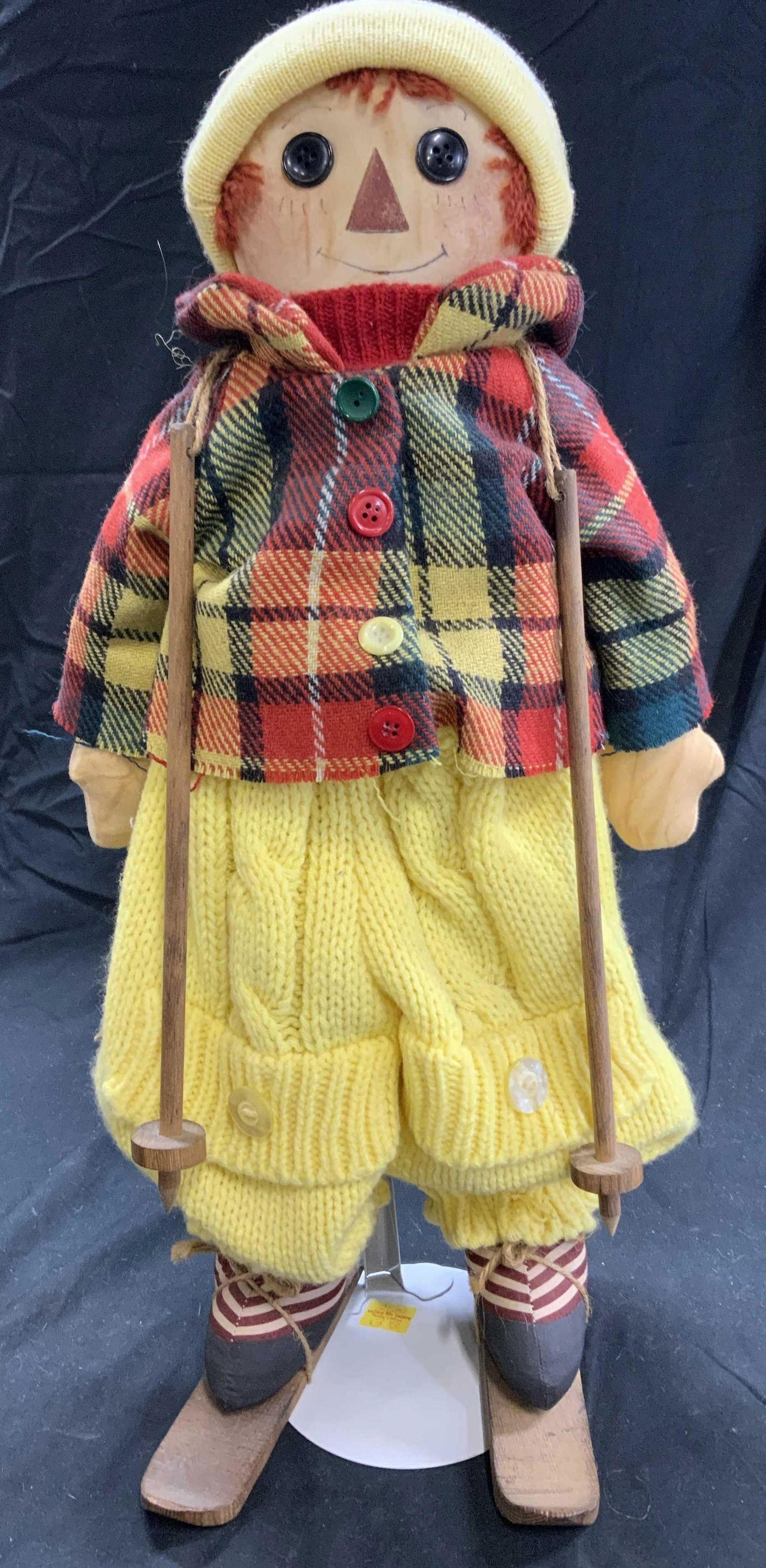 Vintage Raggedy Andy Style Skiing Doll (1 of 4)