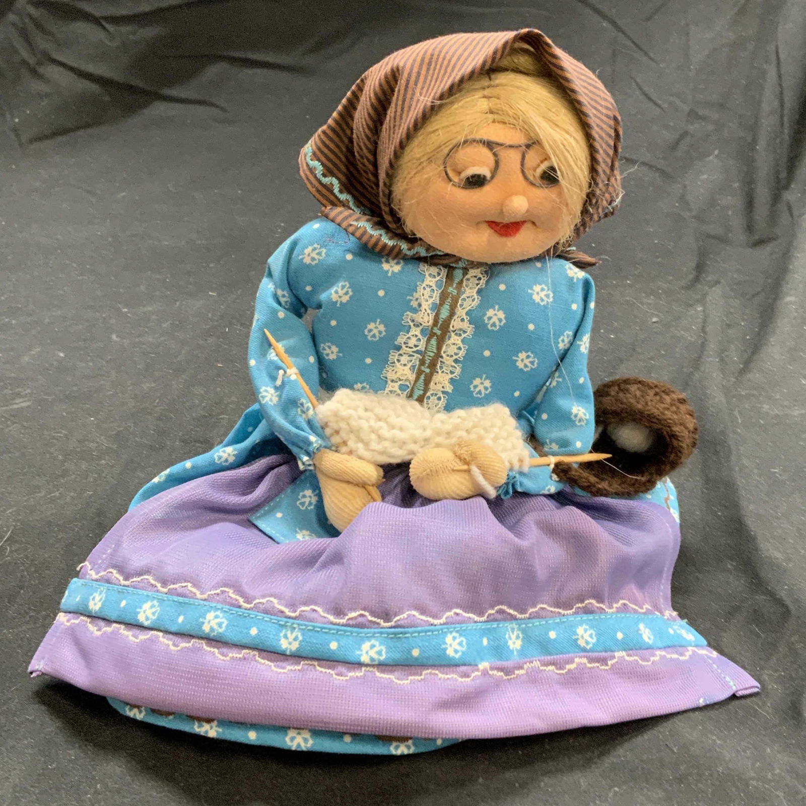 Handmade Folk Art Knitting Doll (1 of 4)