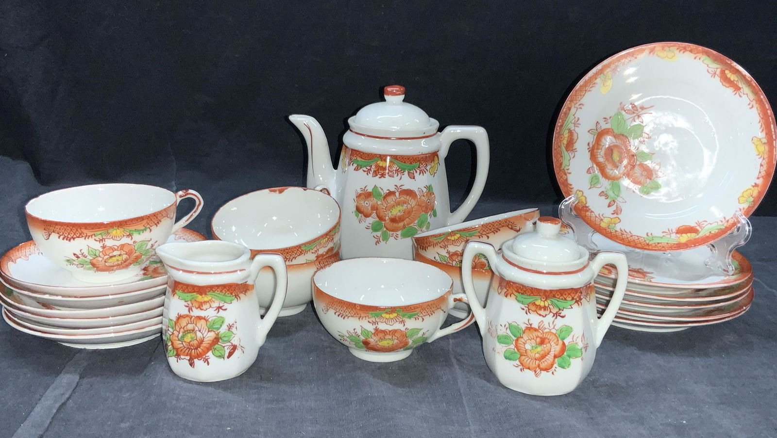 21 Vintage Japanese Porcelain Tea Set (1 of 8)