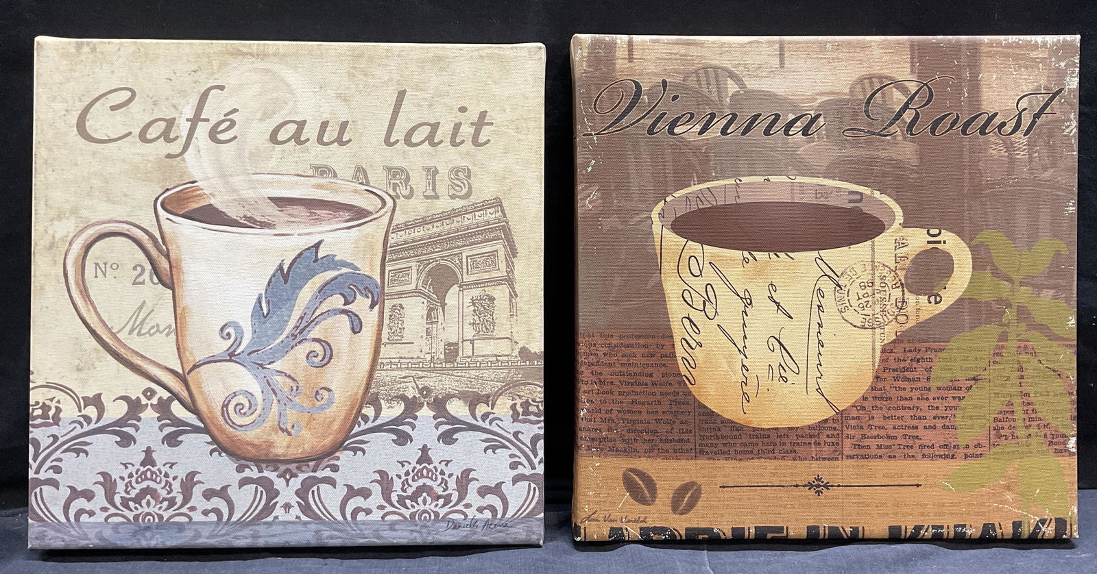 Lot 2 Coffee Themed Offset Lithographs (1 of 6)