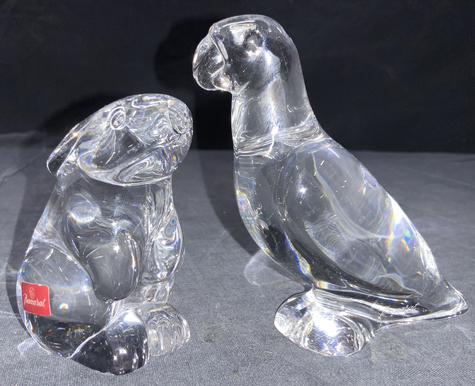2 BACCARAT Crystal Animal Paper Weights, France (1 of 9)