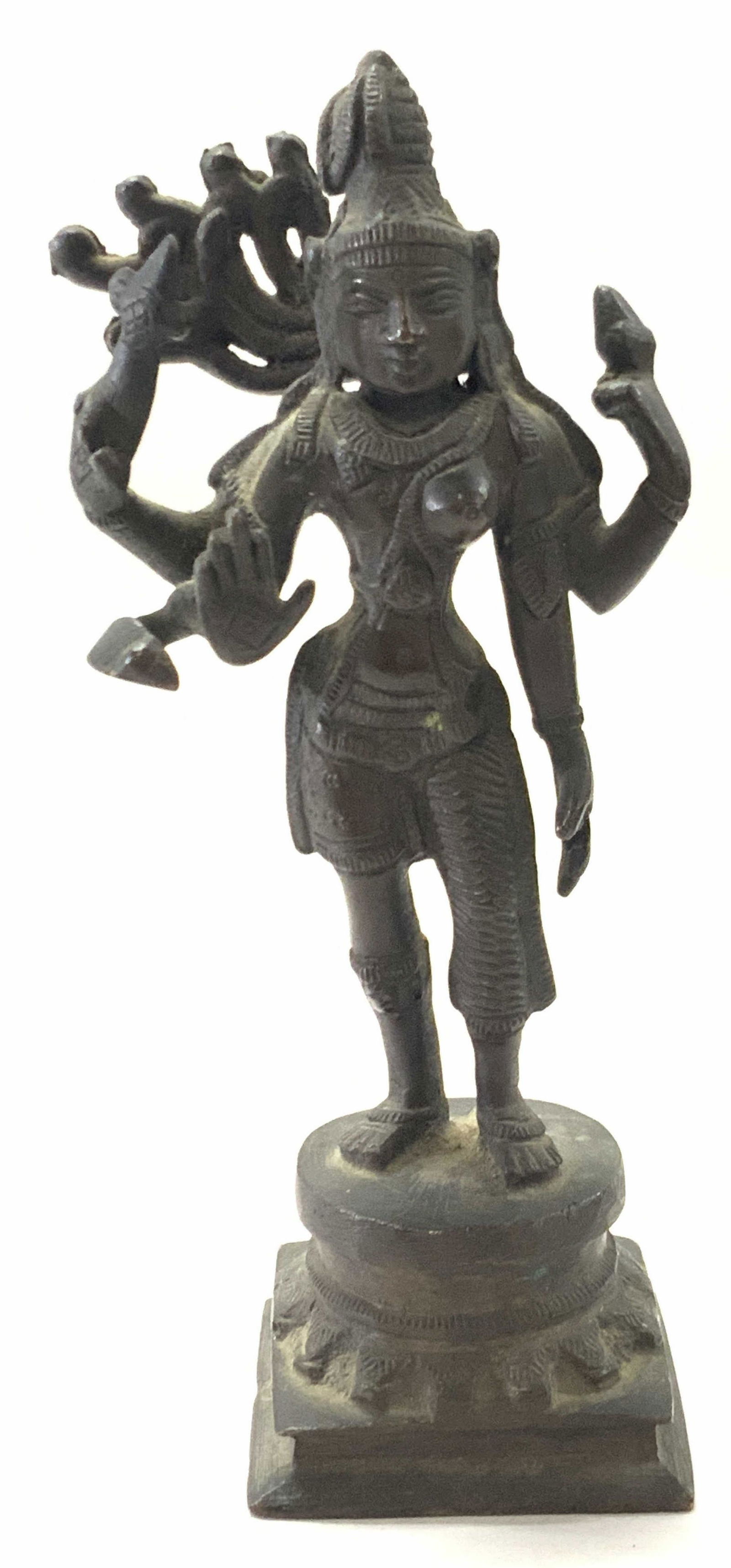 Vintage Ardhnadishwar Hindu Deity Bronze Figure (1 of 9)