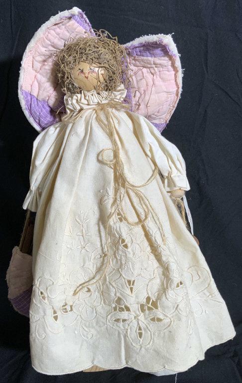 PATTYS PALS Vintage Wood & Fabric Doll W/ Stand (1 of 11)